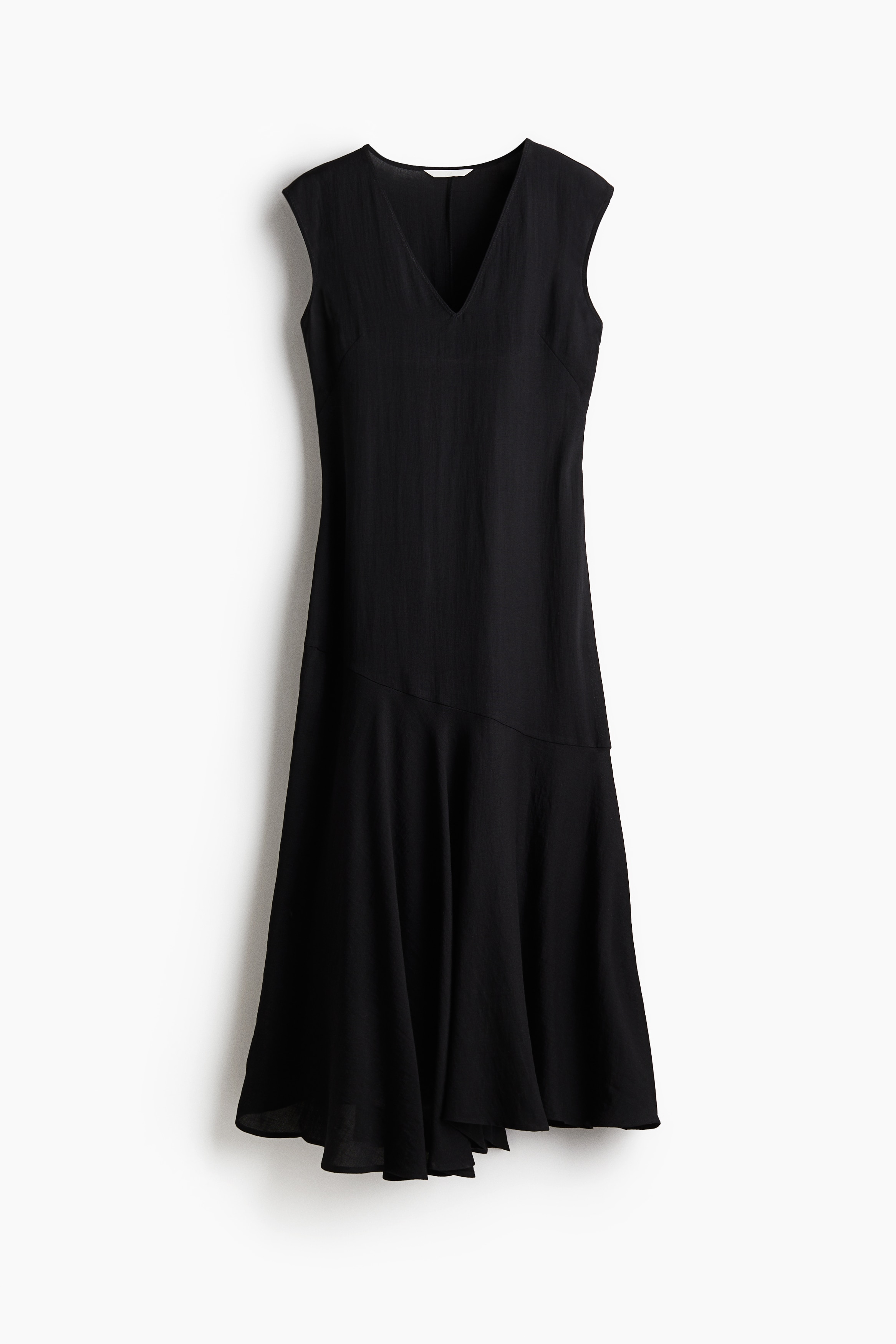 V-neck satin dress - Μαύρο/Μπεζ/λεοπάρ μοτίβο/Σκούρο καφέ/Λευκό