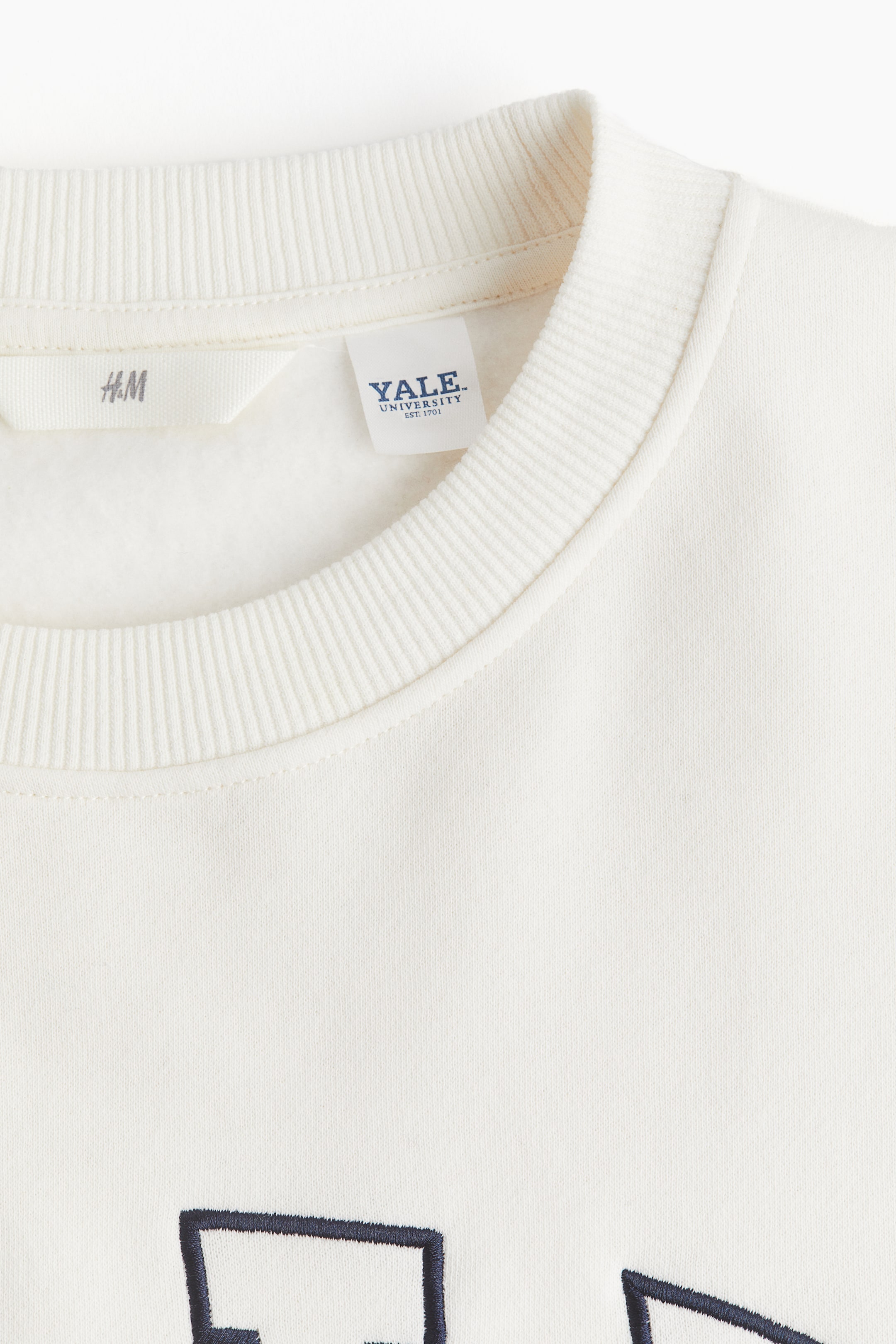 Motif-detail sweatshirt - White/Yale University - Ladies | H&M GB