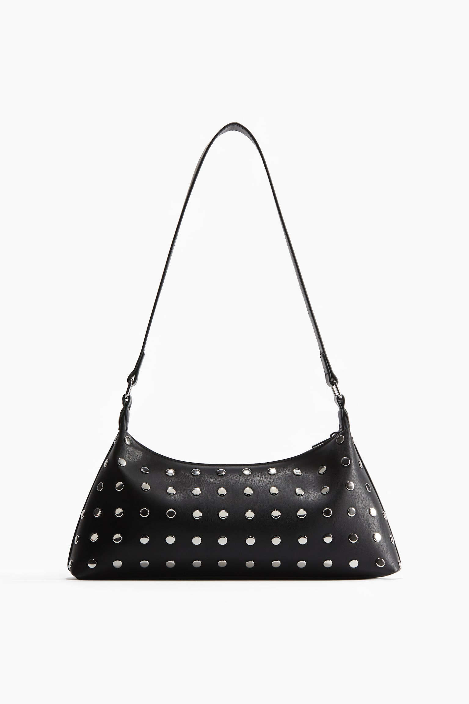 Studded shoulder bag - Black - 1