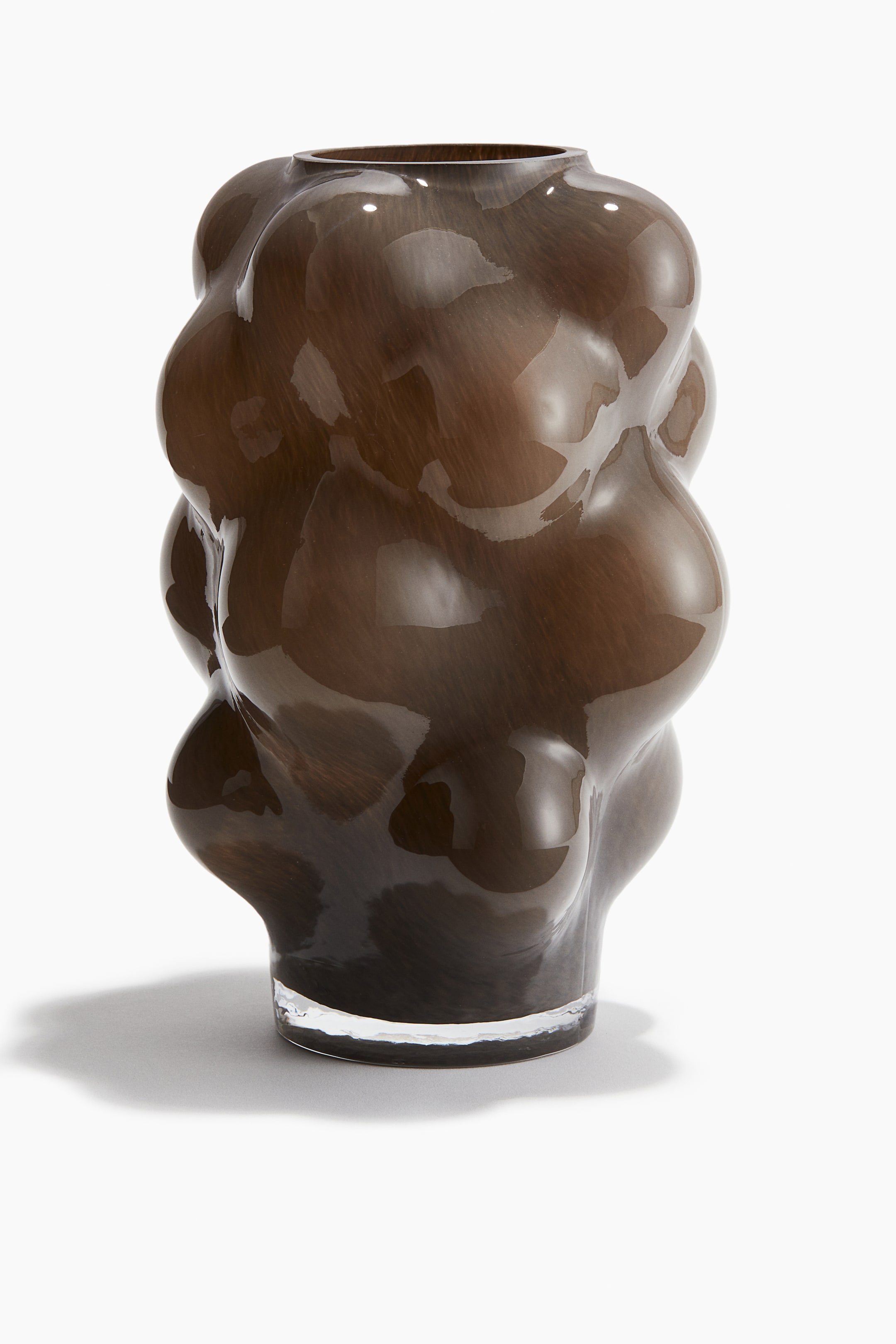 Bubbled Glass Vase - Brown - Home All | H&M US