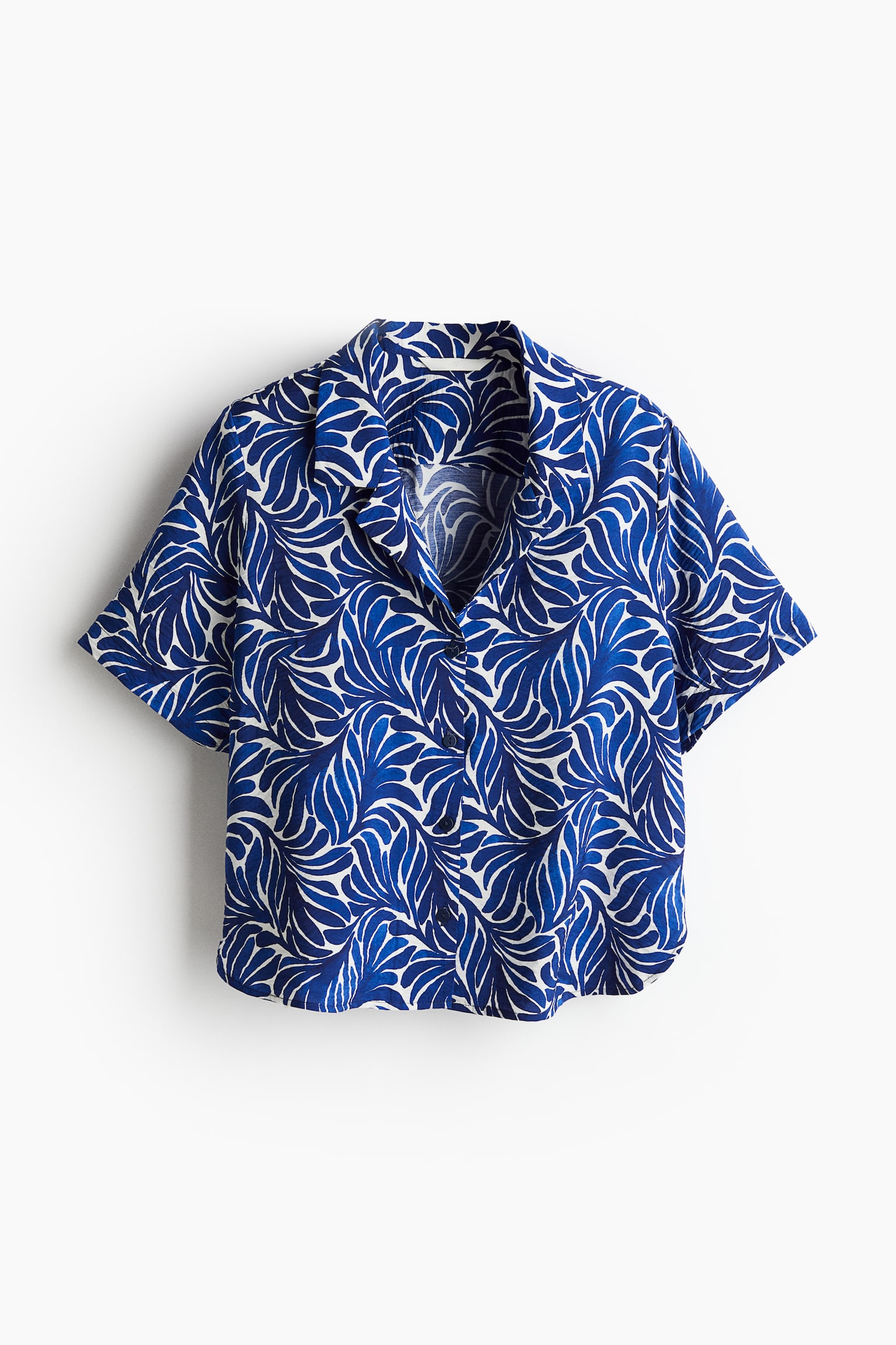 Resort shirt - Dark blue/Patterned/Green/Leaf-patterned - 2