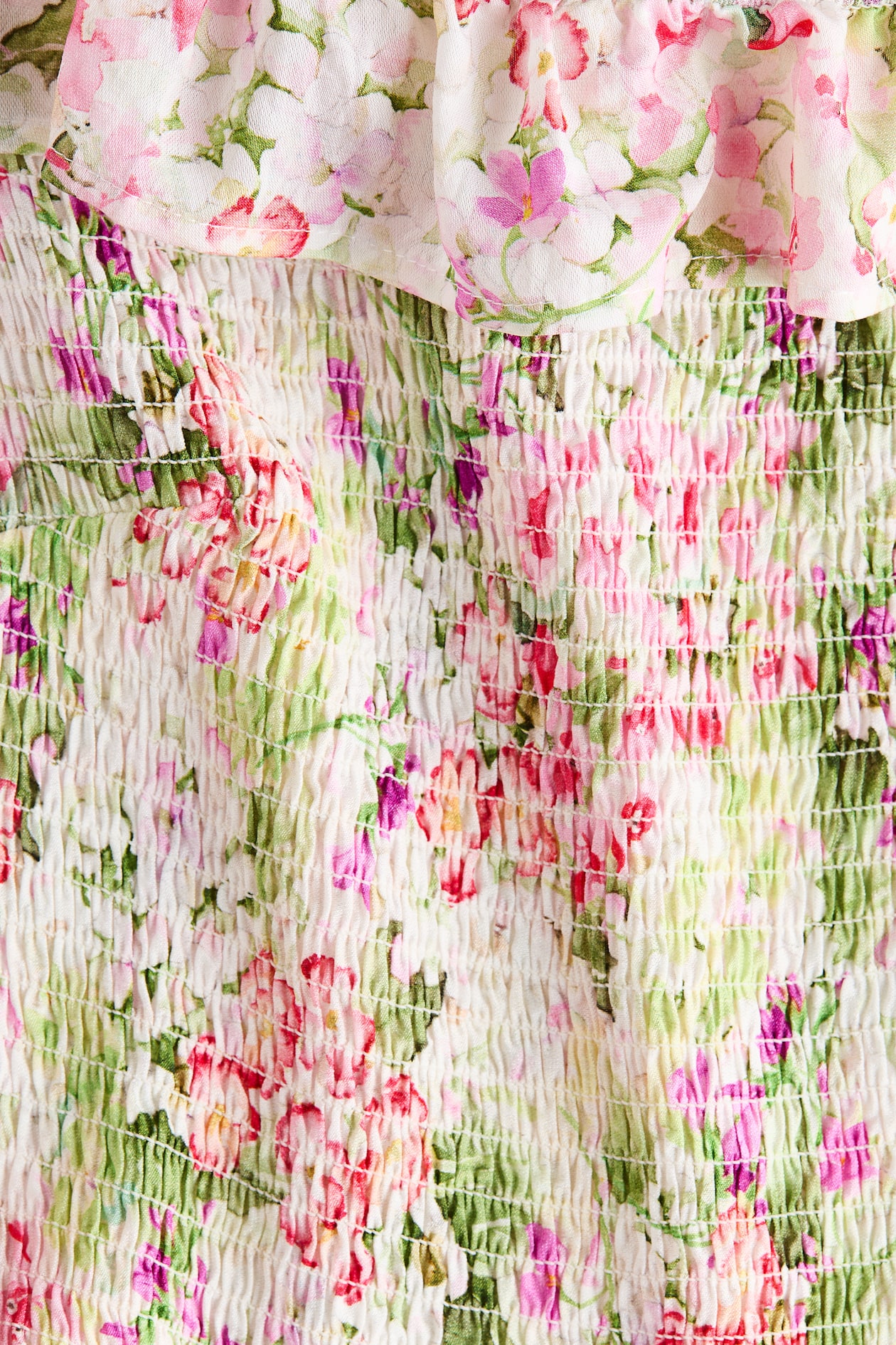 Smocked Off-the-Shoulder Dress - image 2