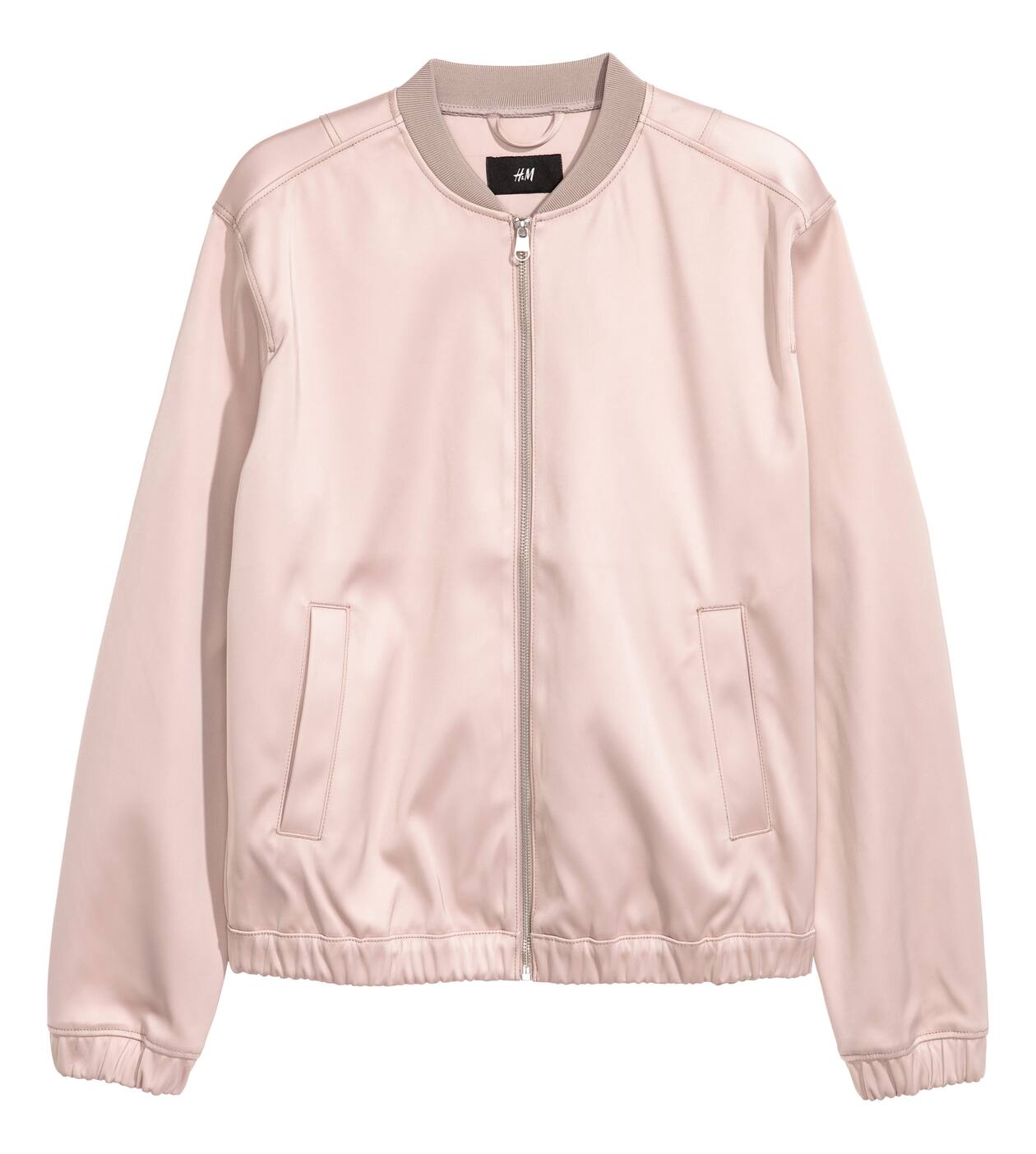 Men's Light pink Satin Bomber Jacket H&M CA