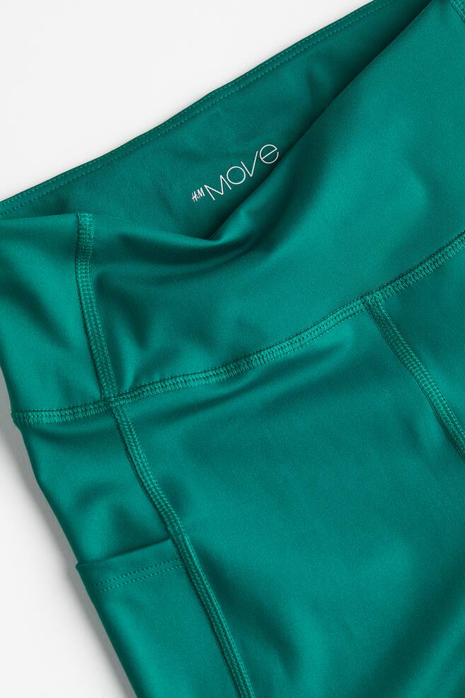DryMove™ Pocket-detail sports tights - Dark green/Black/Light khaki green/Dark grey/dc/dc - 7