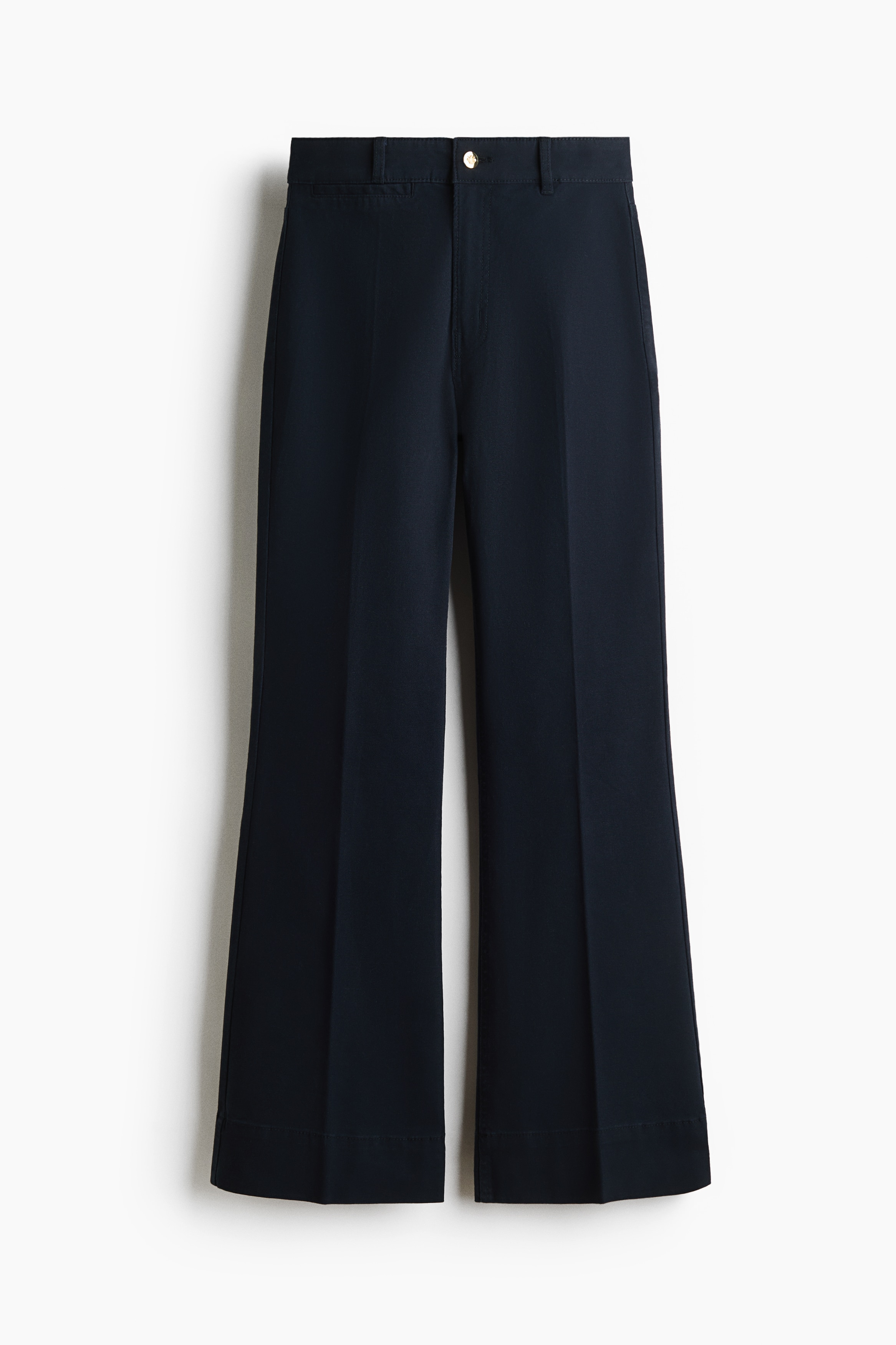 Pantaloni in tela svasati - Blu navy