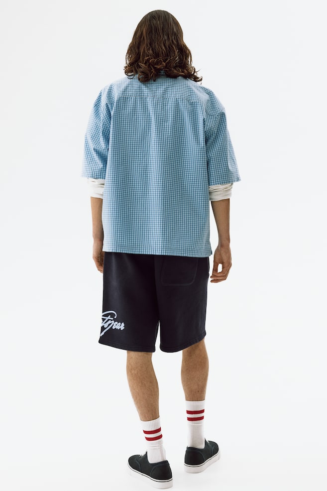 Relaxed-Fit Sweatshorts-Navy blue/Sports Gear - 5