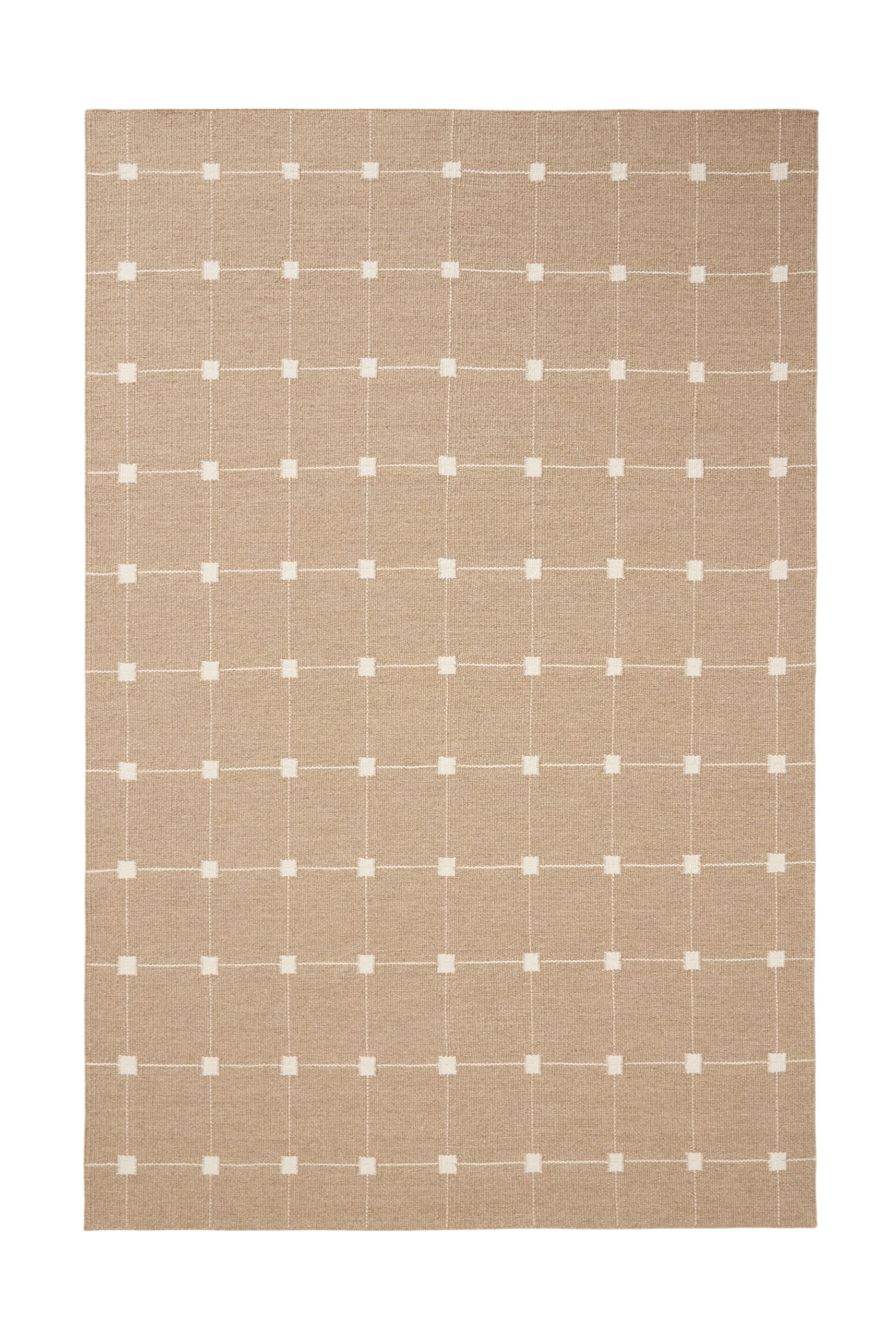 Wollen Vloerkleed Grady - Beige/Crème