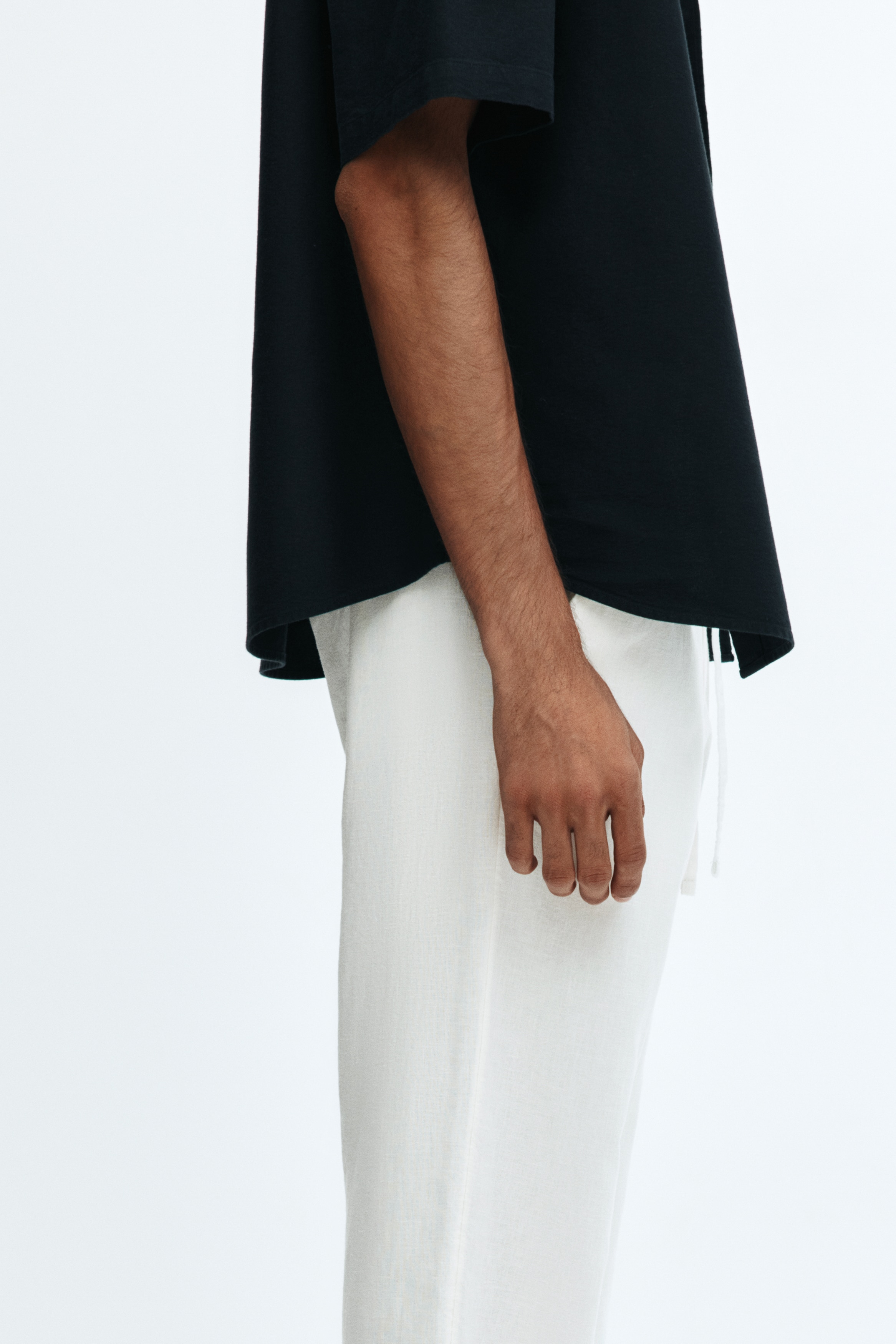 Regular Fit Linen-blend trousers