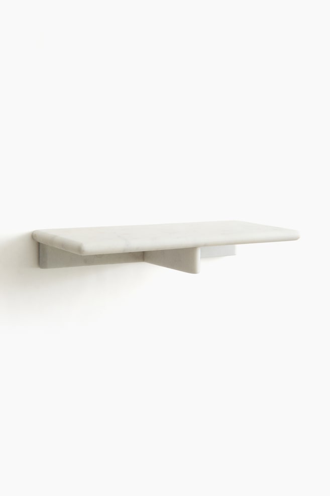 Marble wall shelf - Cream/Light beige - 1