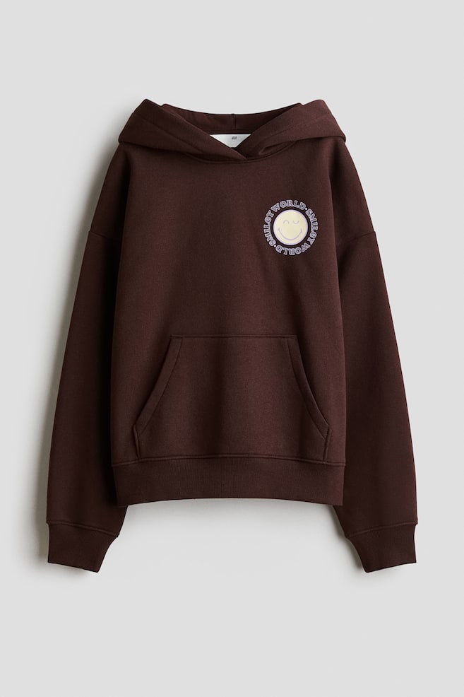 Hoodie with Motif - Dark brown/SmileyWorld®/Gray melange/Lilo & Stitch/Cream/The Rolling Stones/Light pink/Kuromi/Pink/Lilo & Stitch/Gray melange/SmileyWorld® - 1