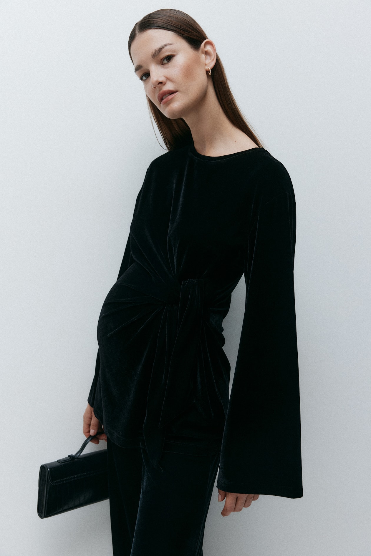 MAMA Tie-Detail Top
