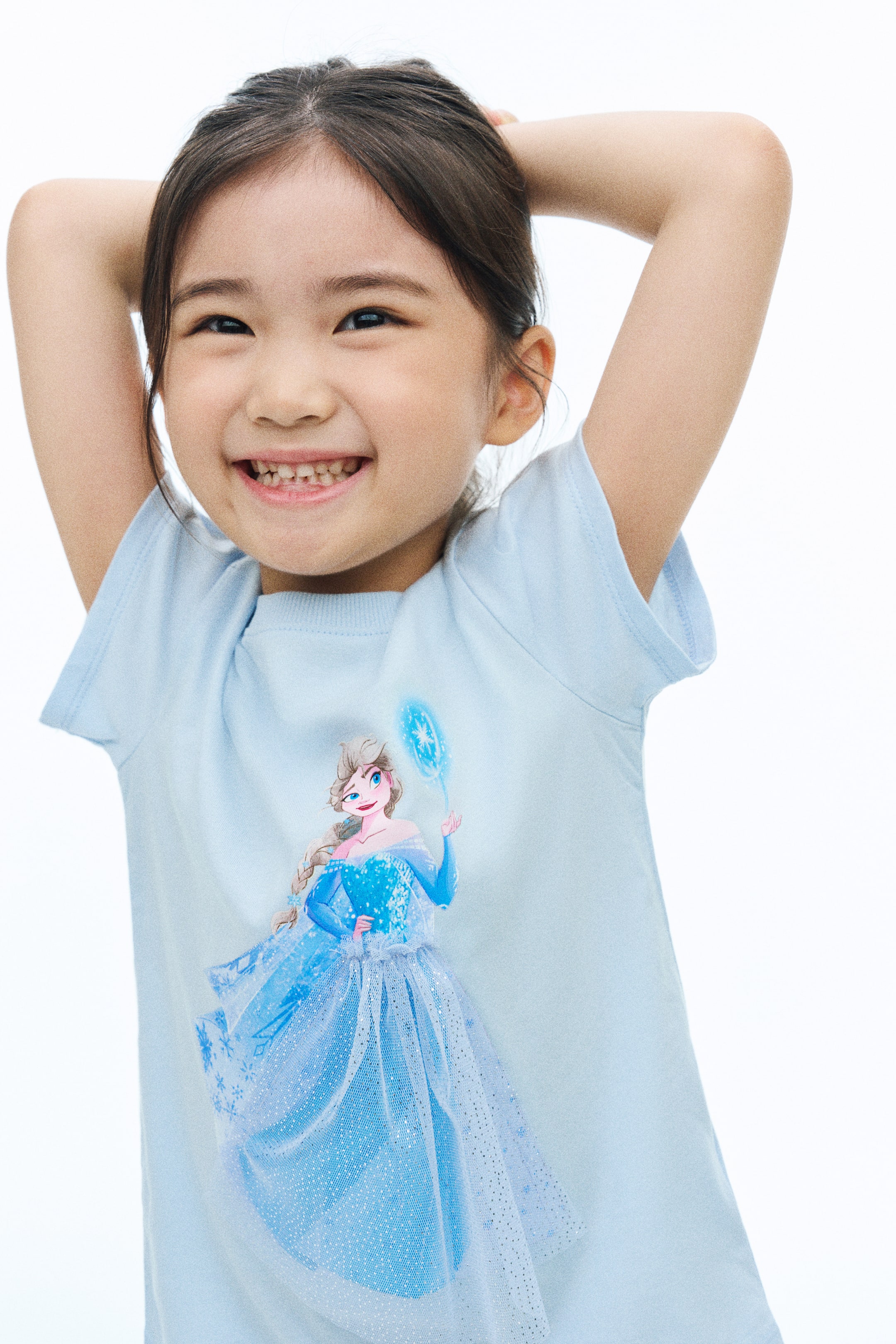 View larger image: Motif-detail T-shirt - Light blue/Frozen - Kids | H&M 1