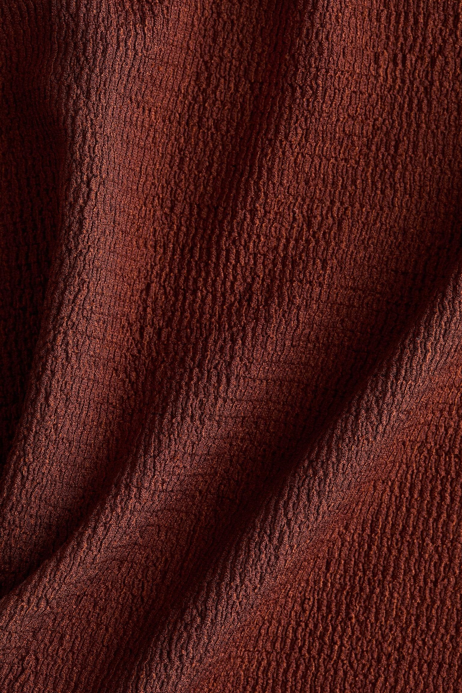 Textured jersey top - Rust red/Light beige/Patterned/Black - 6