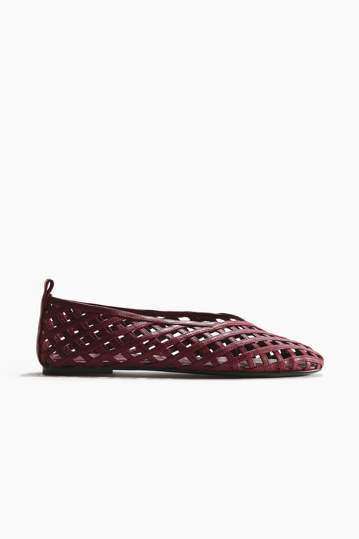 Braided-Look Leather Flats - image 2