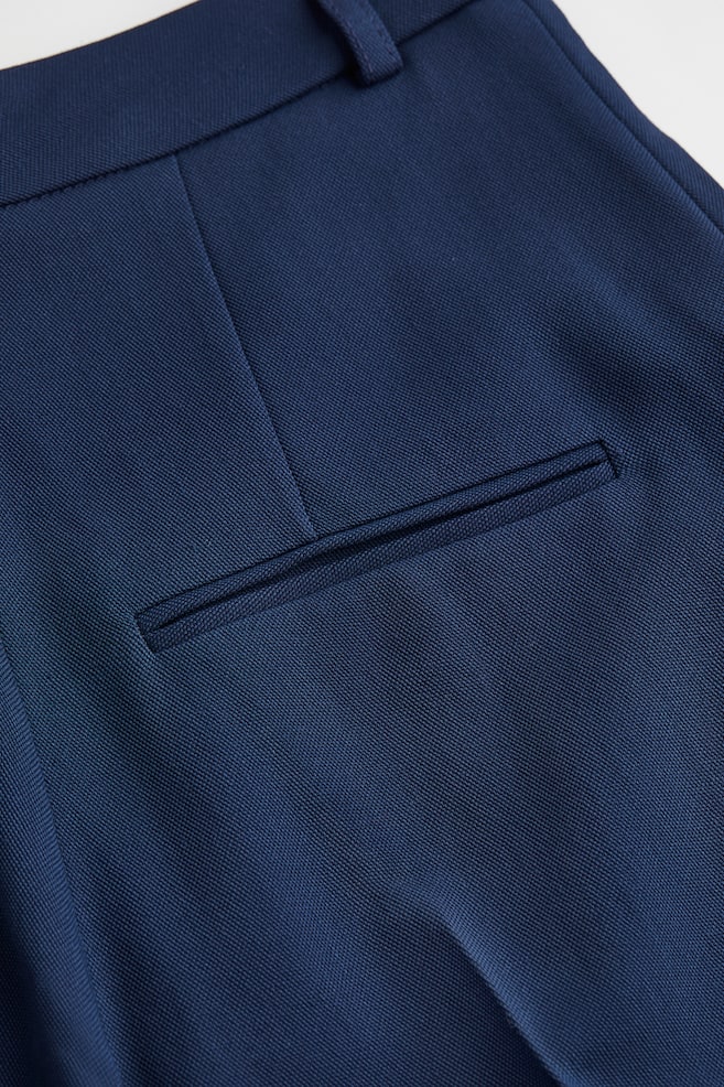 Tailored wool-blend trousers - Dark blue/Black - 2