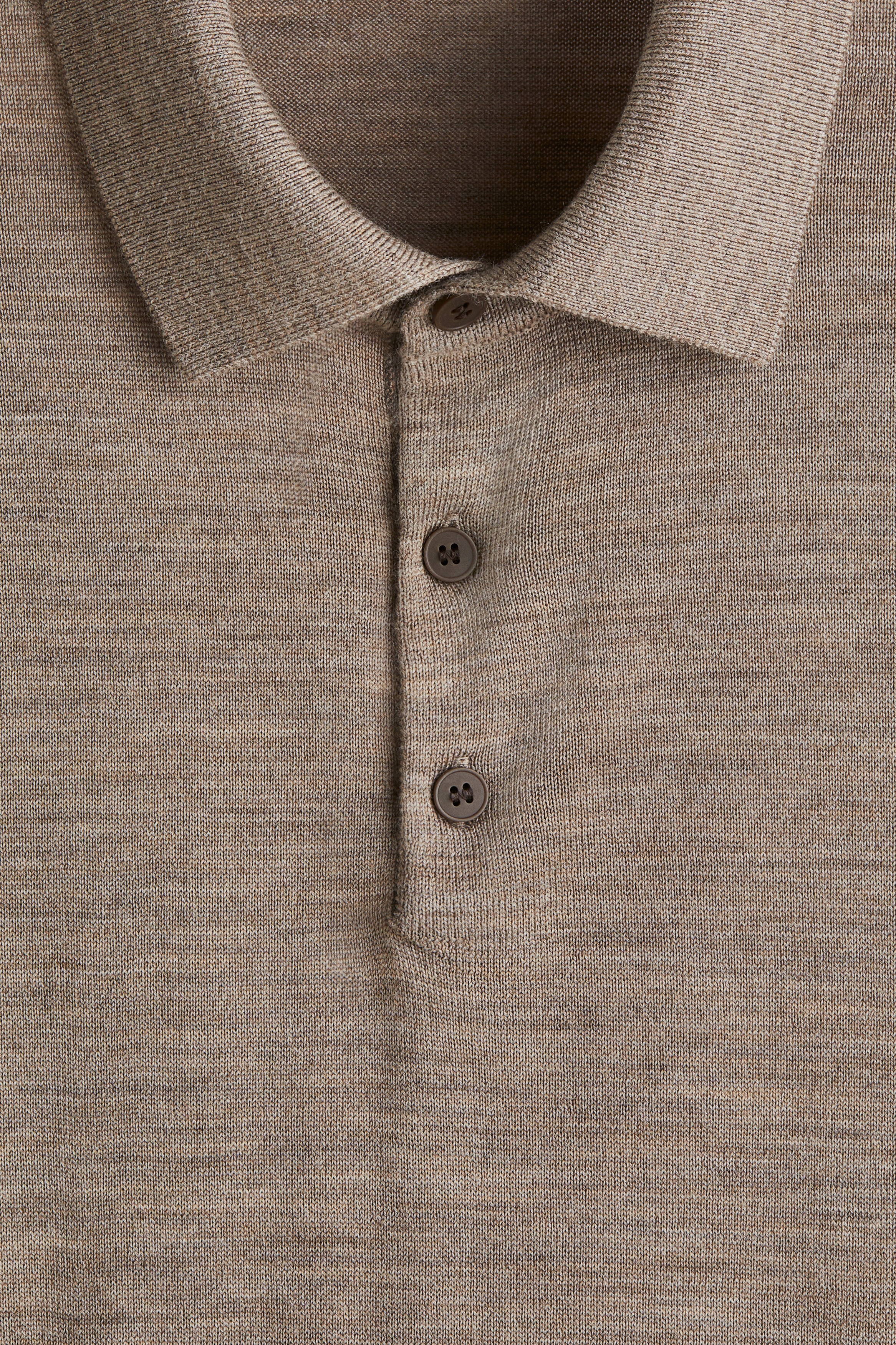 Regular Fit Merino wool polo shirt