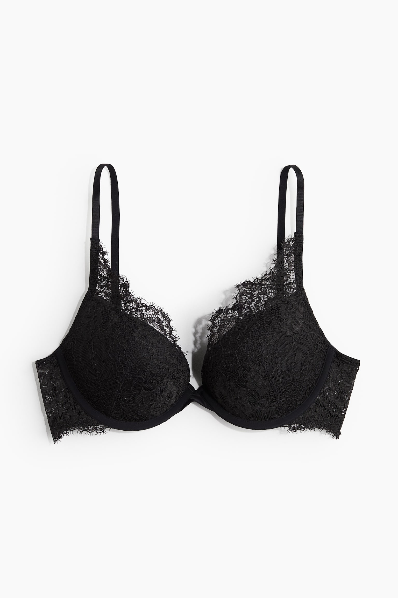 Lace super push-up bra - Black/White/Dark red/Navy blue/Dusty blue - 1