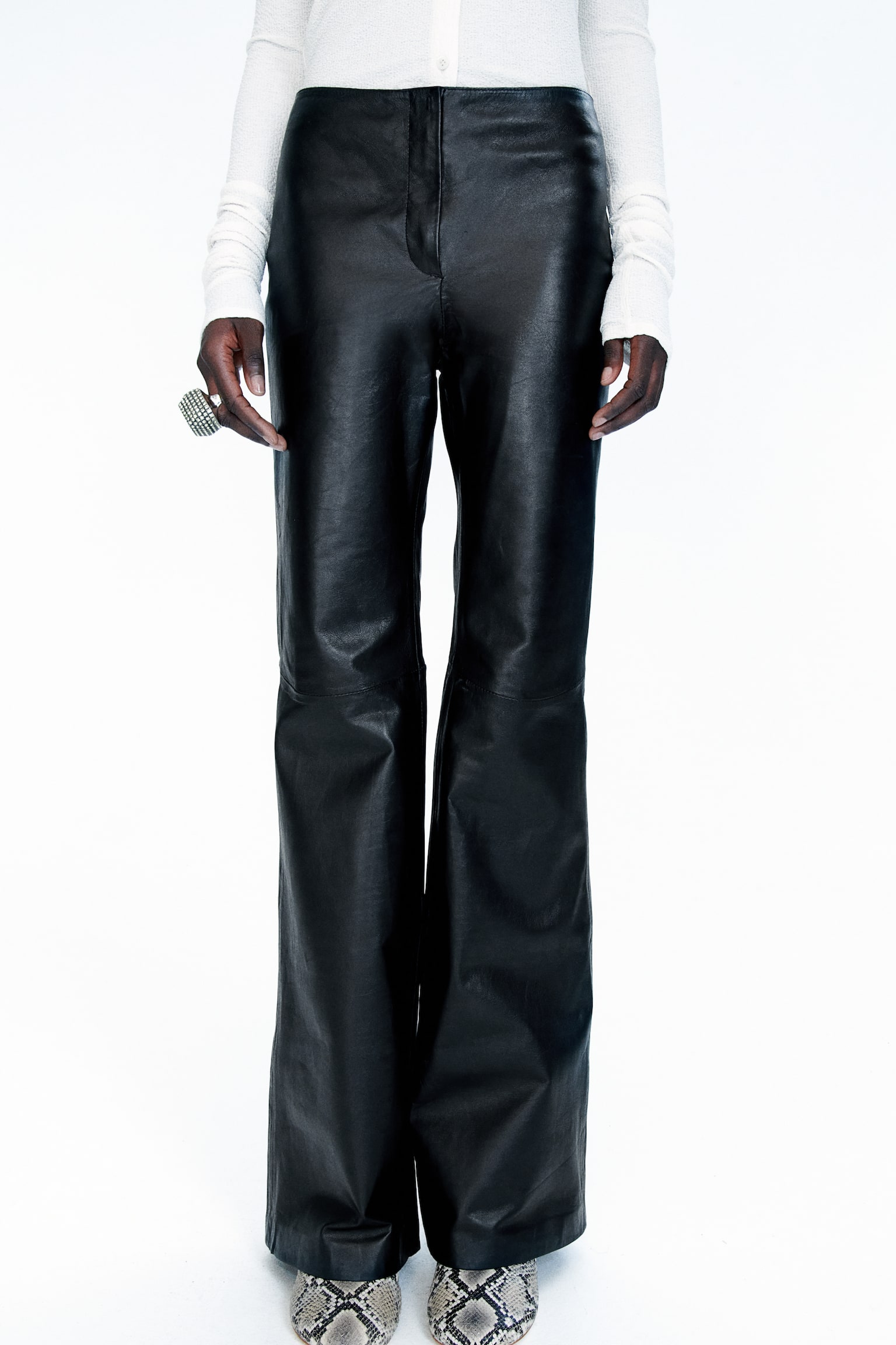 Leather Pants - Black - 5