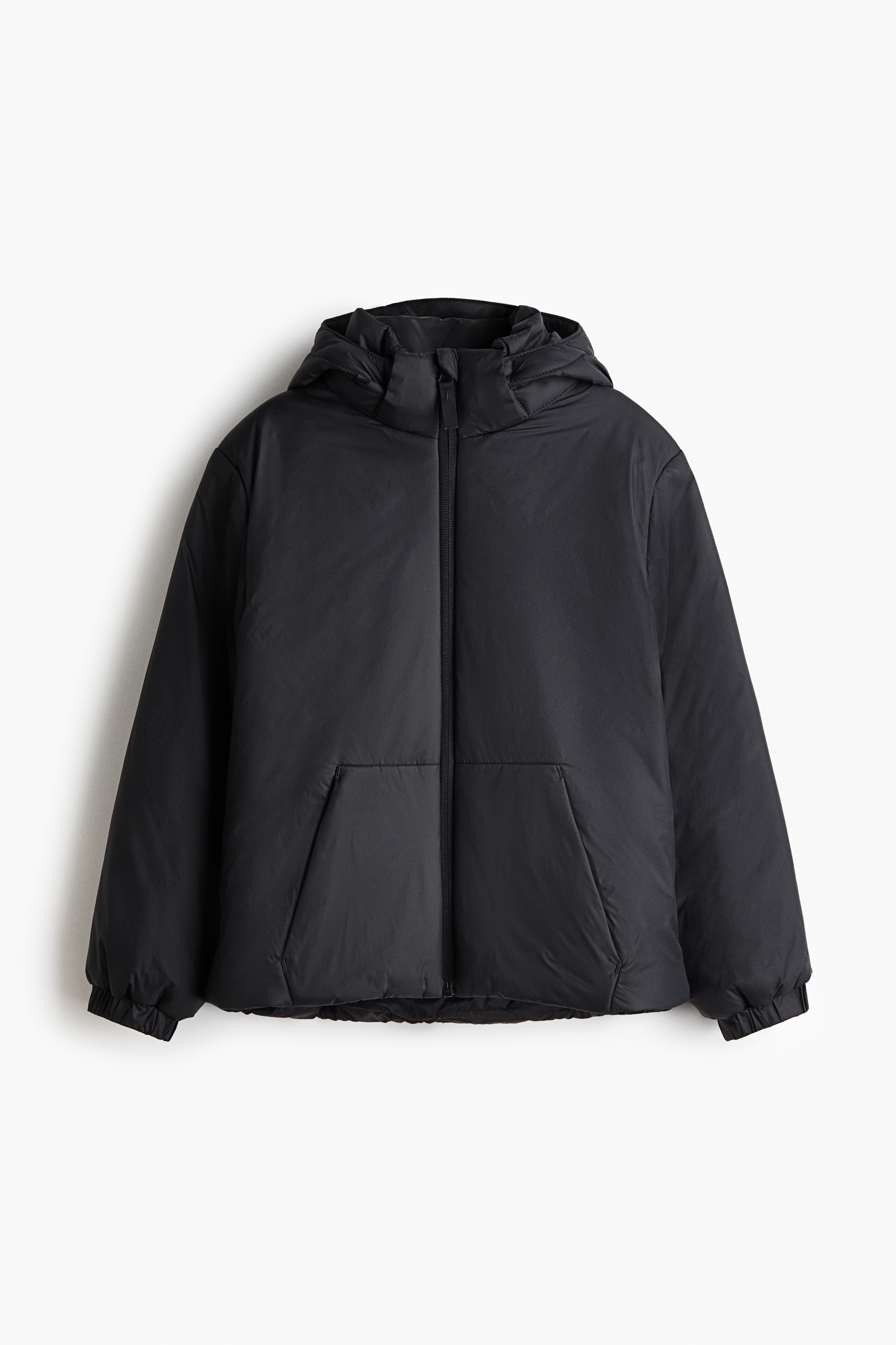 H & M - Wattierte Sportjacke - Schwarz - Kinder