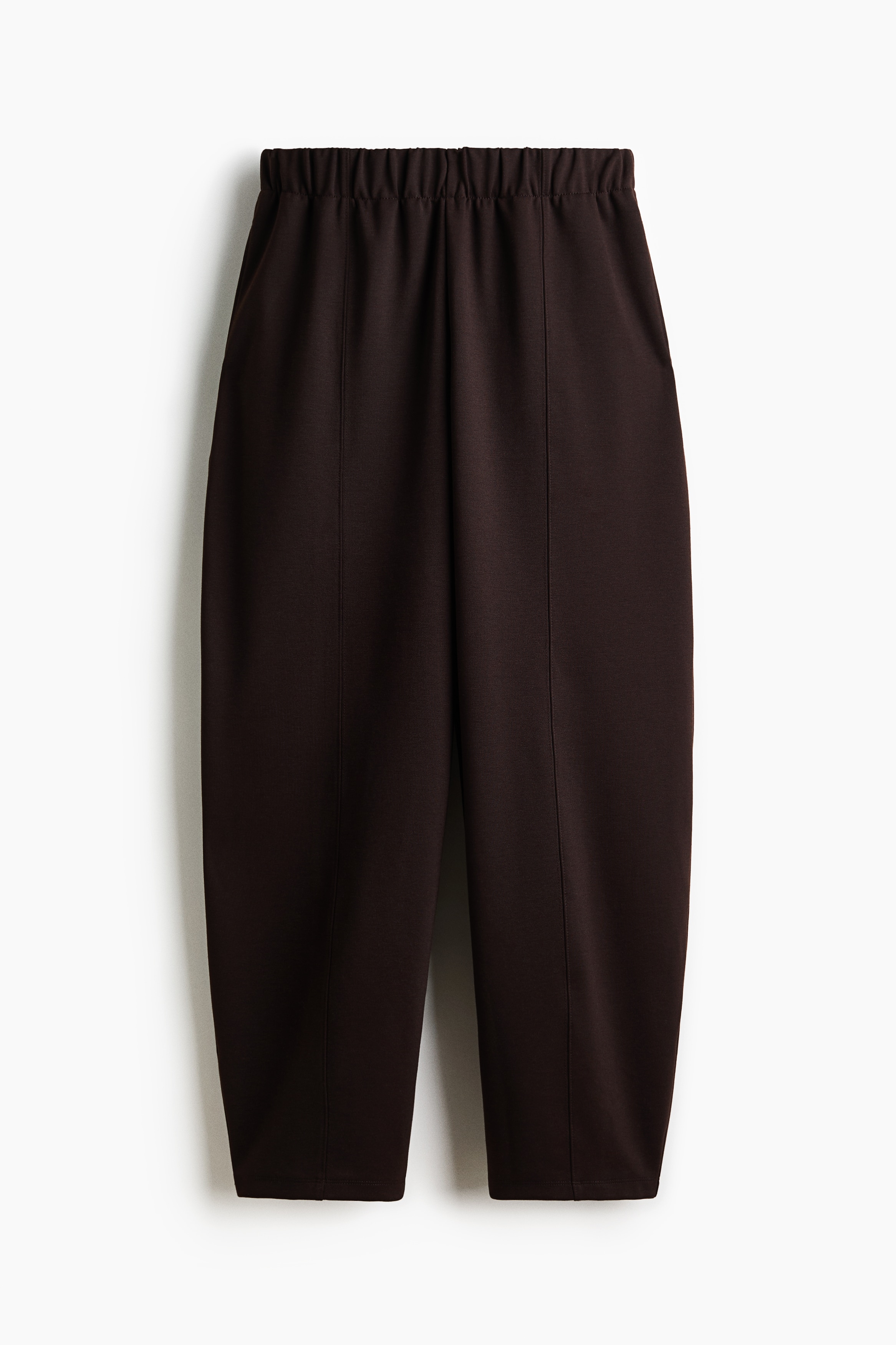 Barrel-leg Ponte di Roma trousers - Dark brown/Black/Light mole