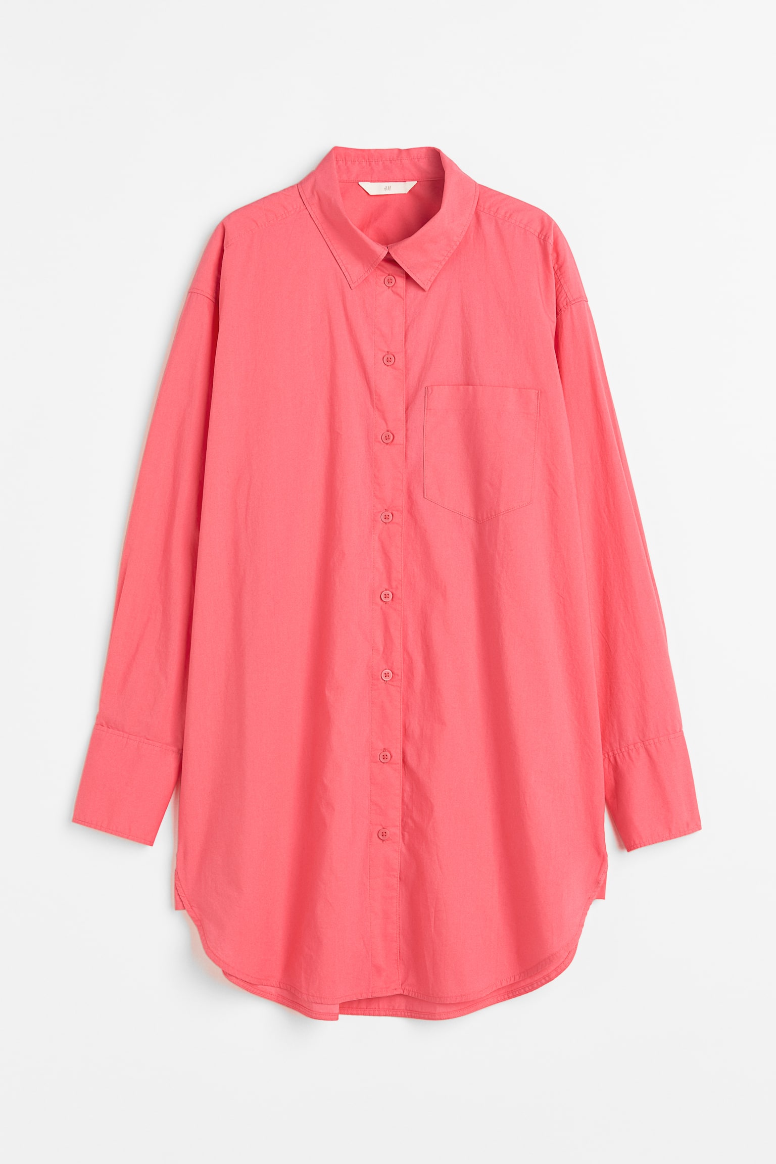 Cotton Poplin Shirt - Pink/Mint green/White/Bright blue - 1