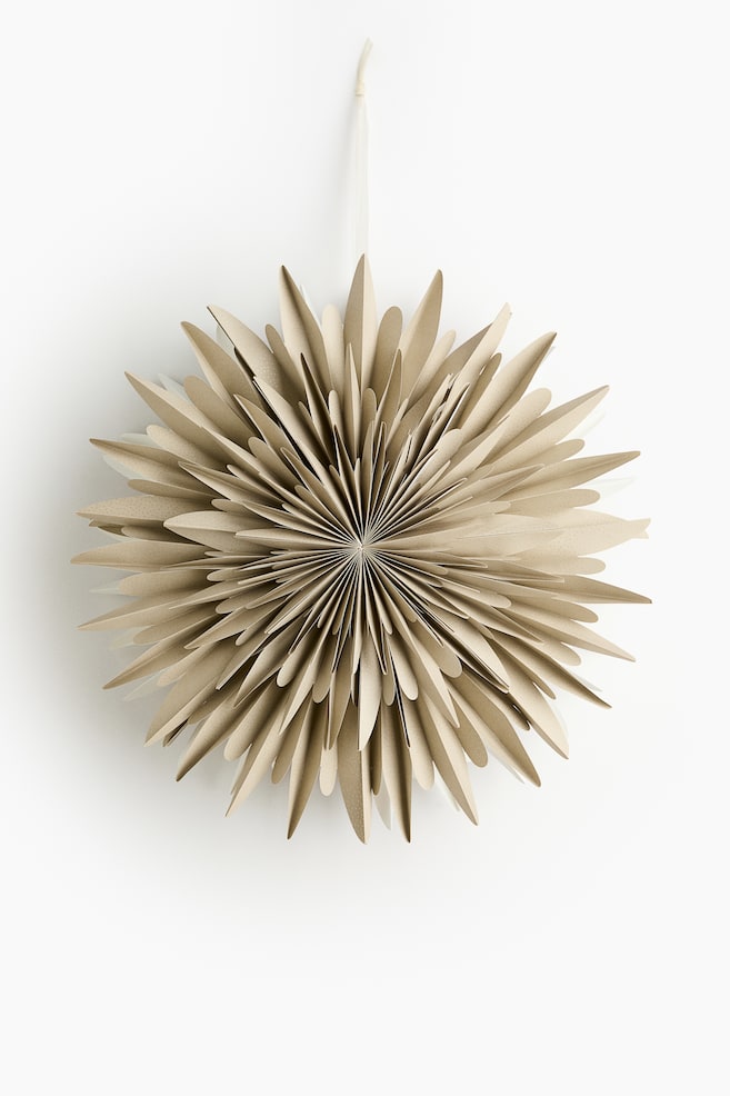 Paper star lampshade - Beige/Gold spotted/White/Spotted - 1