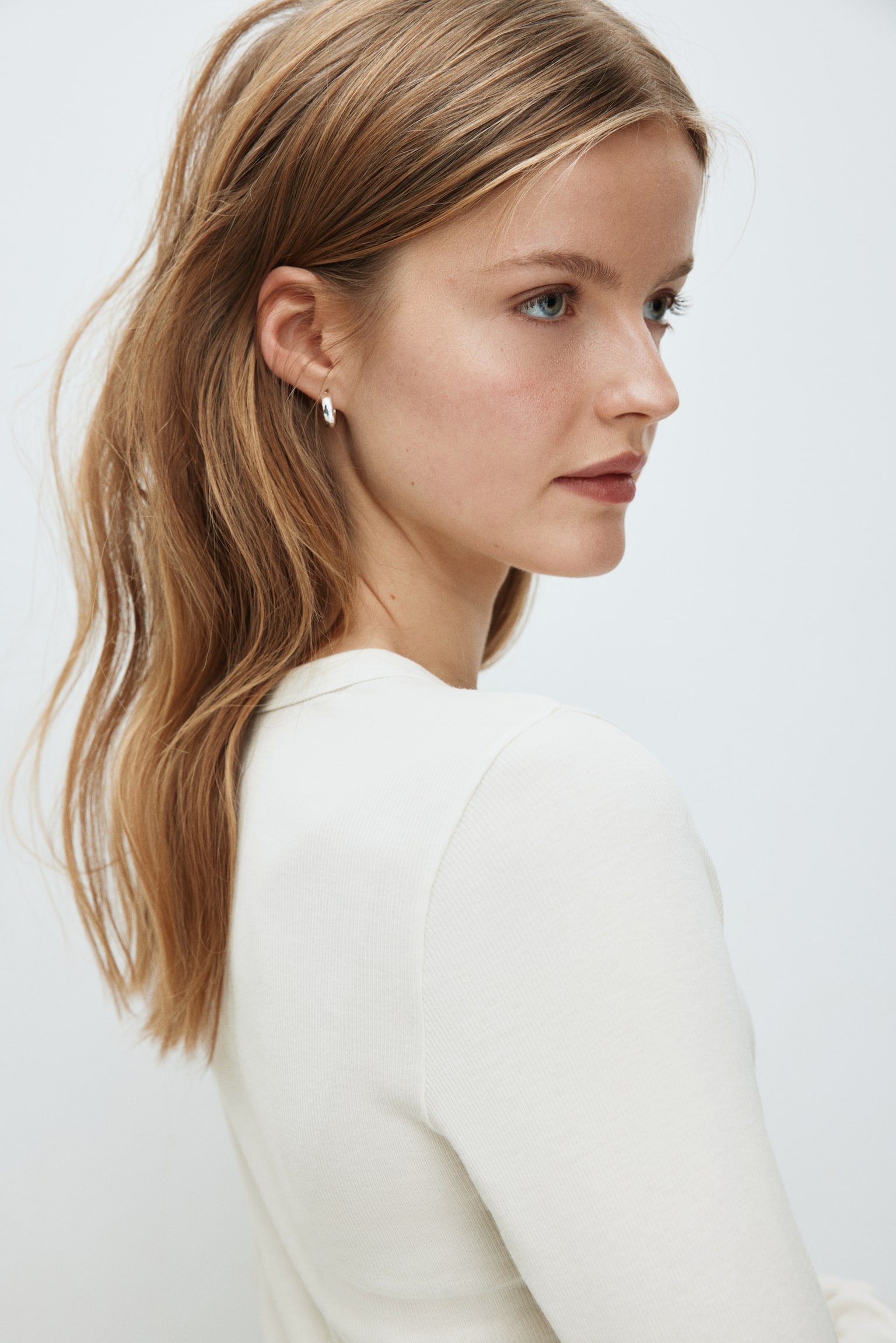 MAMA Ribbed jersey top - Cream/Black/Light beige marl/Light green/Dusty pink/Light pink - 5