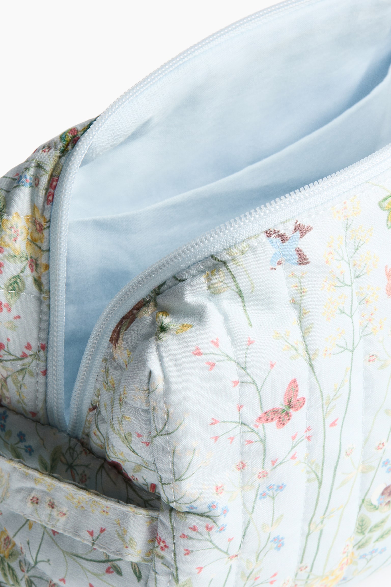 Quilted cotton changing bag - Light blue/Bambi/White/Bambi - 3