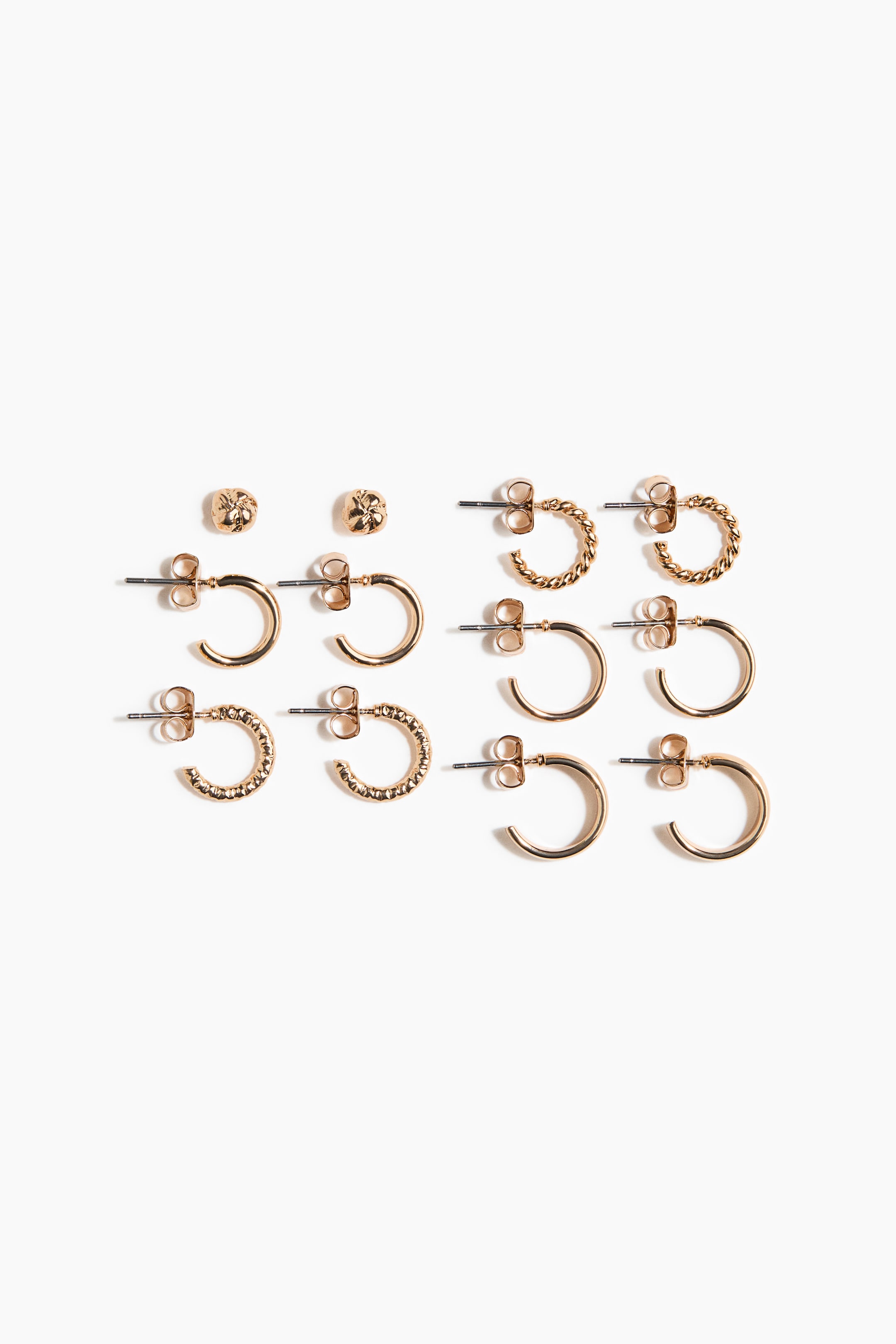 Agrandir l'image: 6 paires de boucles d'oreilles - Doré - FEMME | H&M FR 1