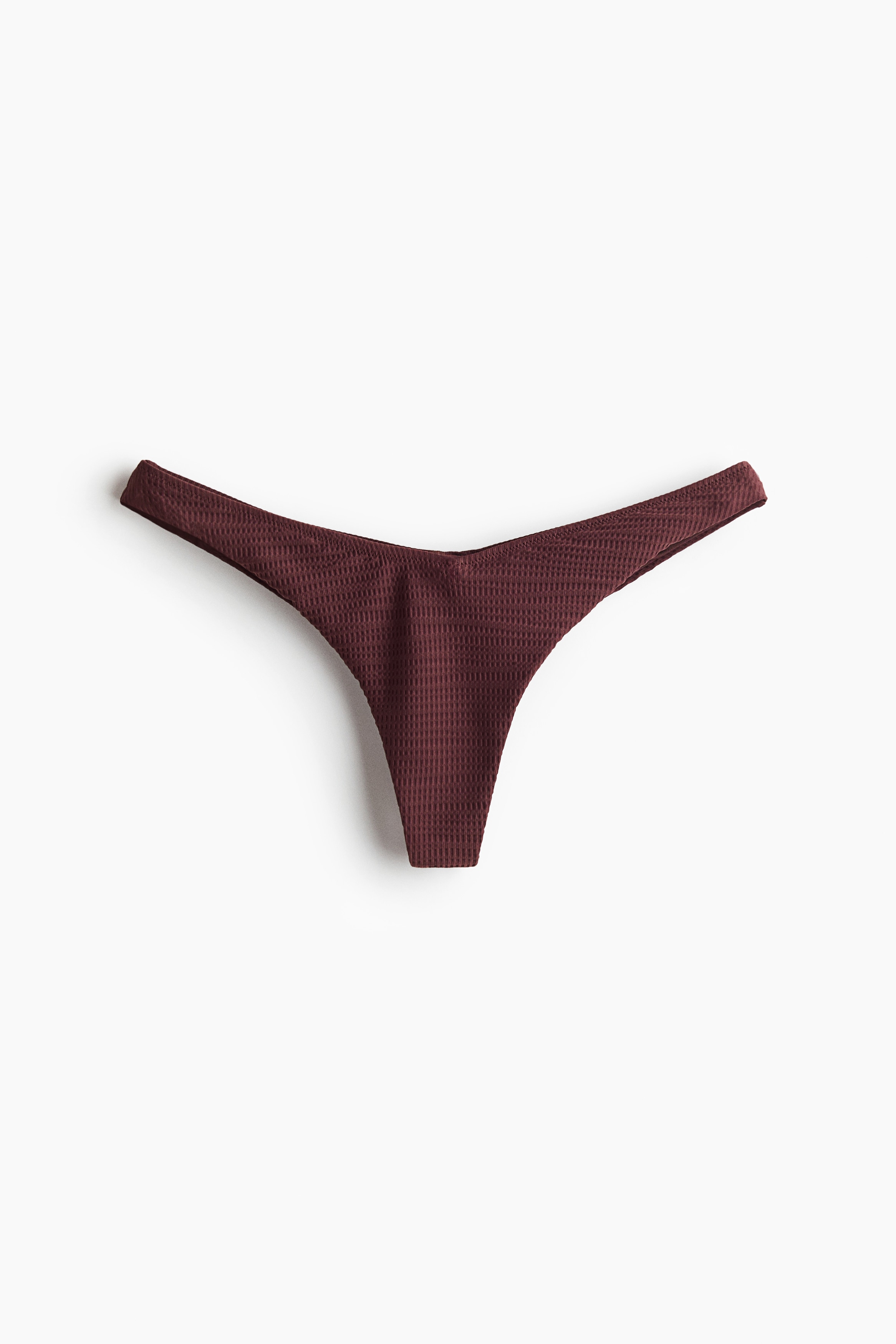 G-string Bikini Bottoms - Dark brown/Cream/Brown/Polka dot