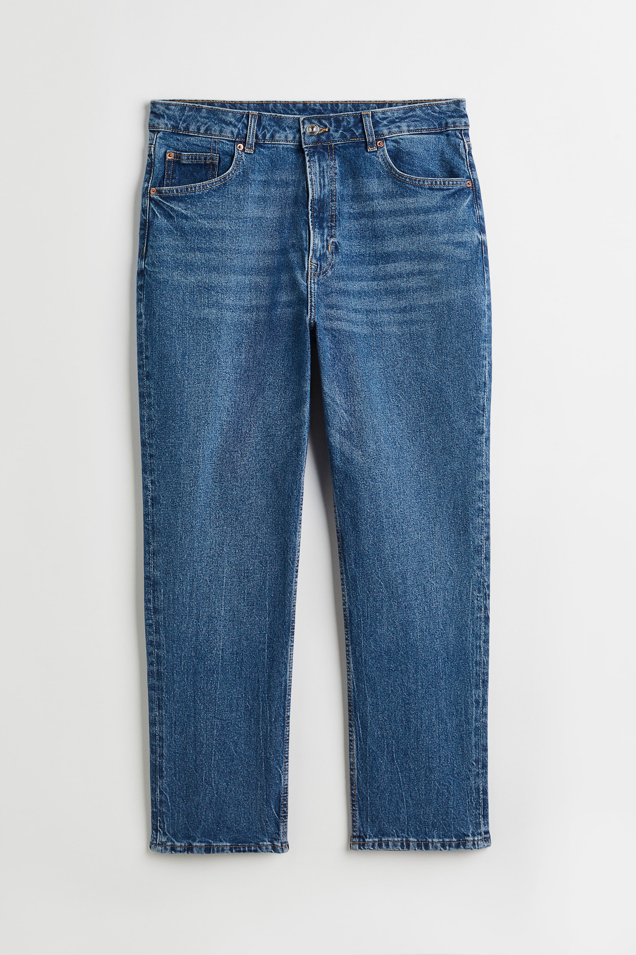 View larger image: Slim Straight High Ankle Jeans - Denim blue - Ladies | H&M GB 1