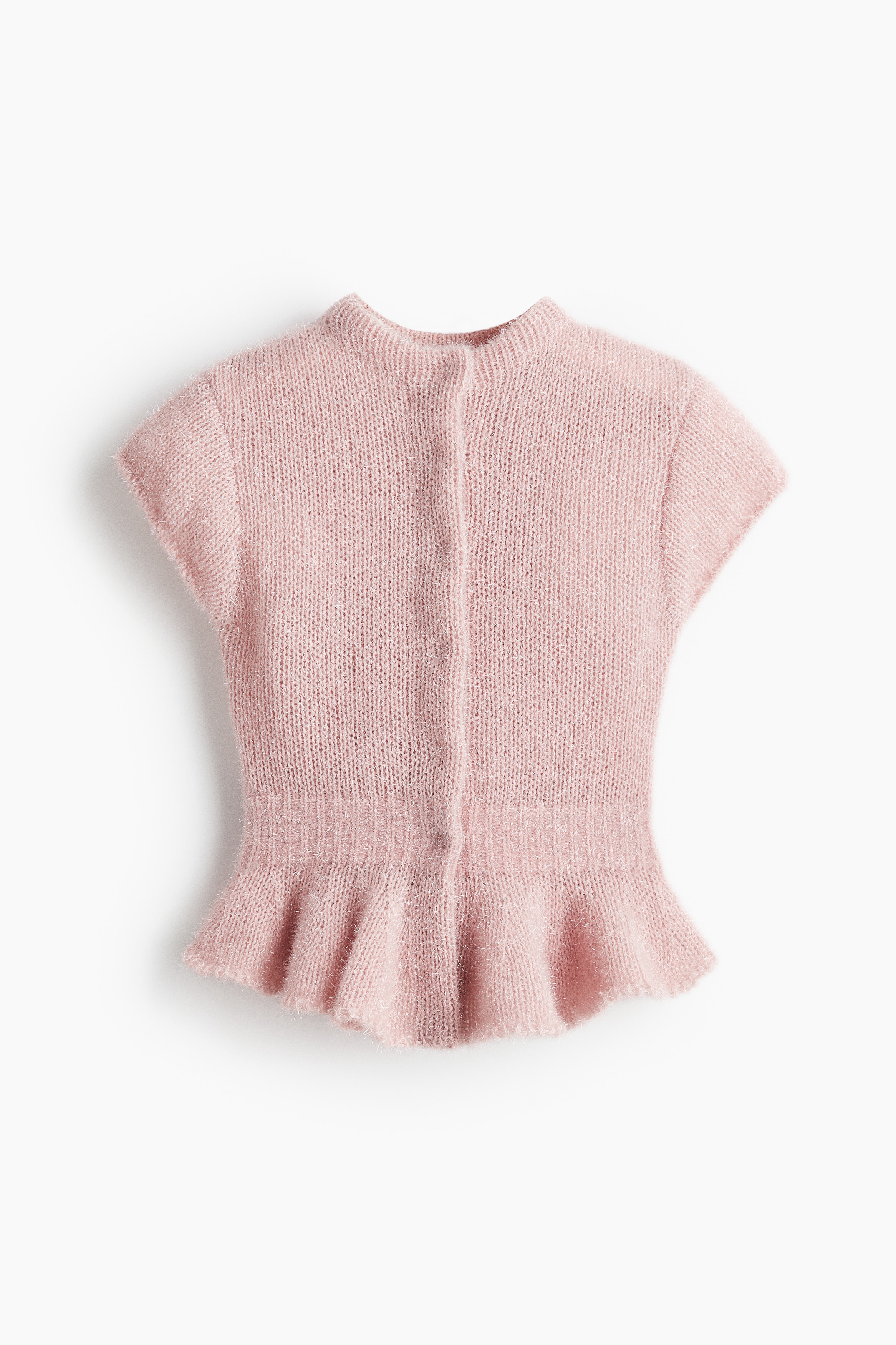 Knit Peplum Top - Light pink - Ladies | H&M US