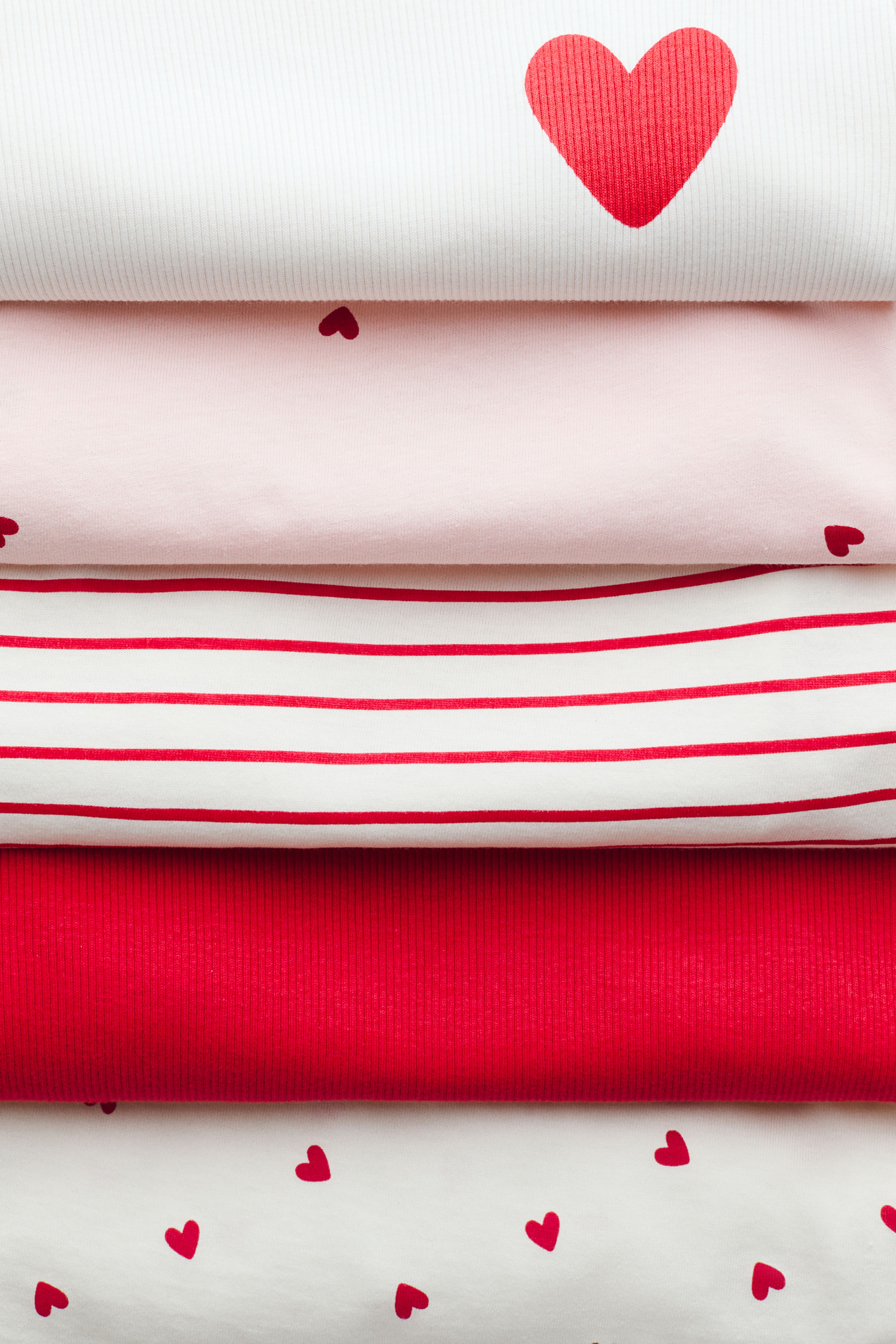 5-Pack Long-Sleeved Cotton T-Shirts