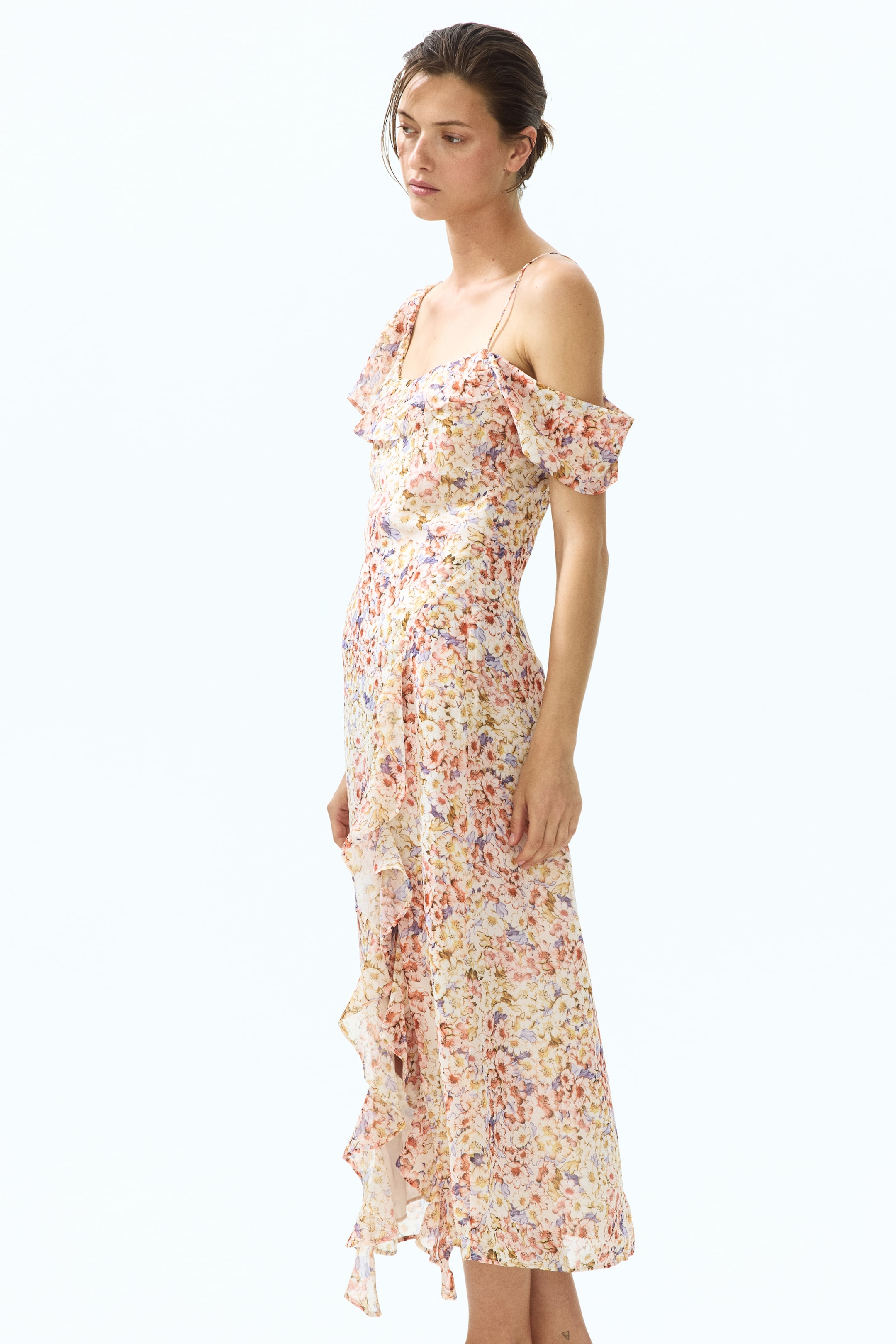 Женские платья H&M Asymmetric Open-Shoulder Dress — фото 6
