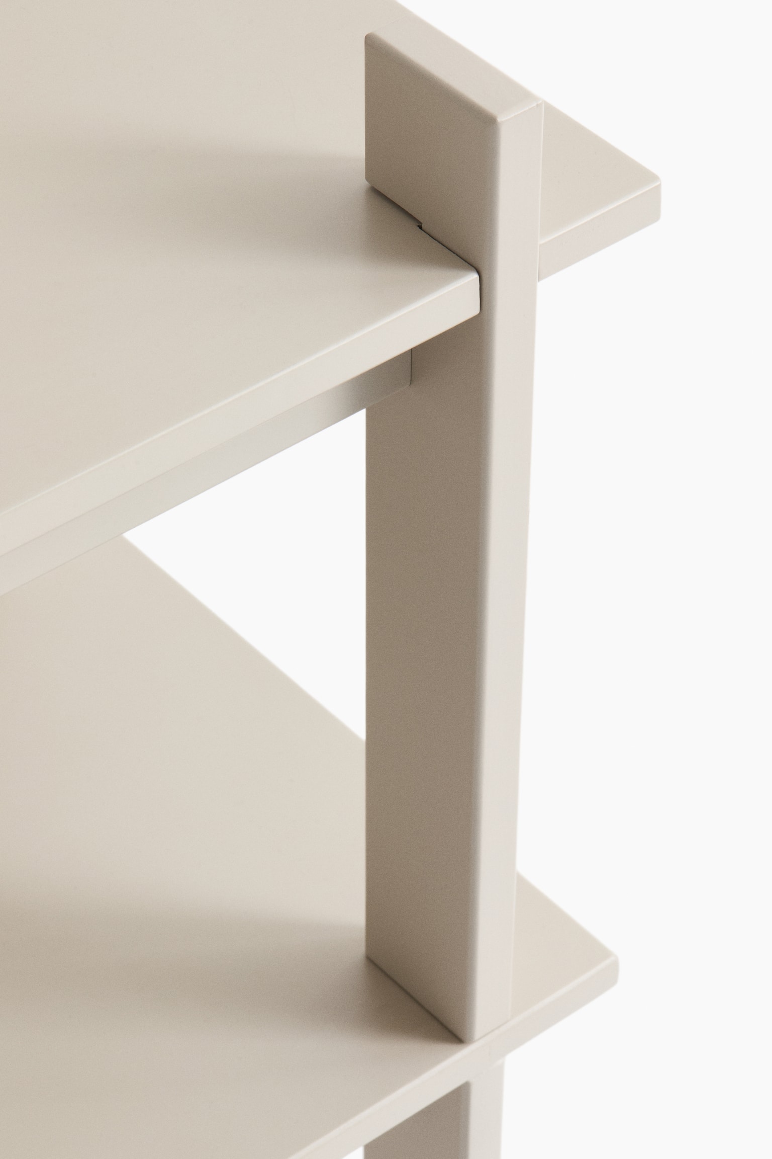 Wooden floor shelf - Light beige/Dark brown - 4