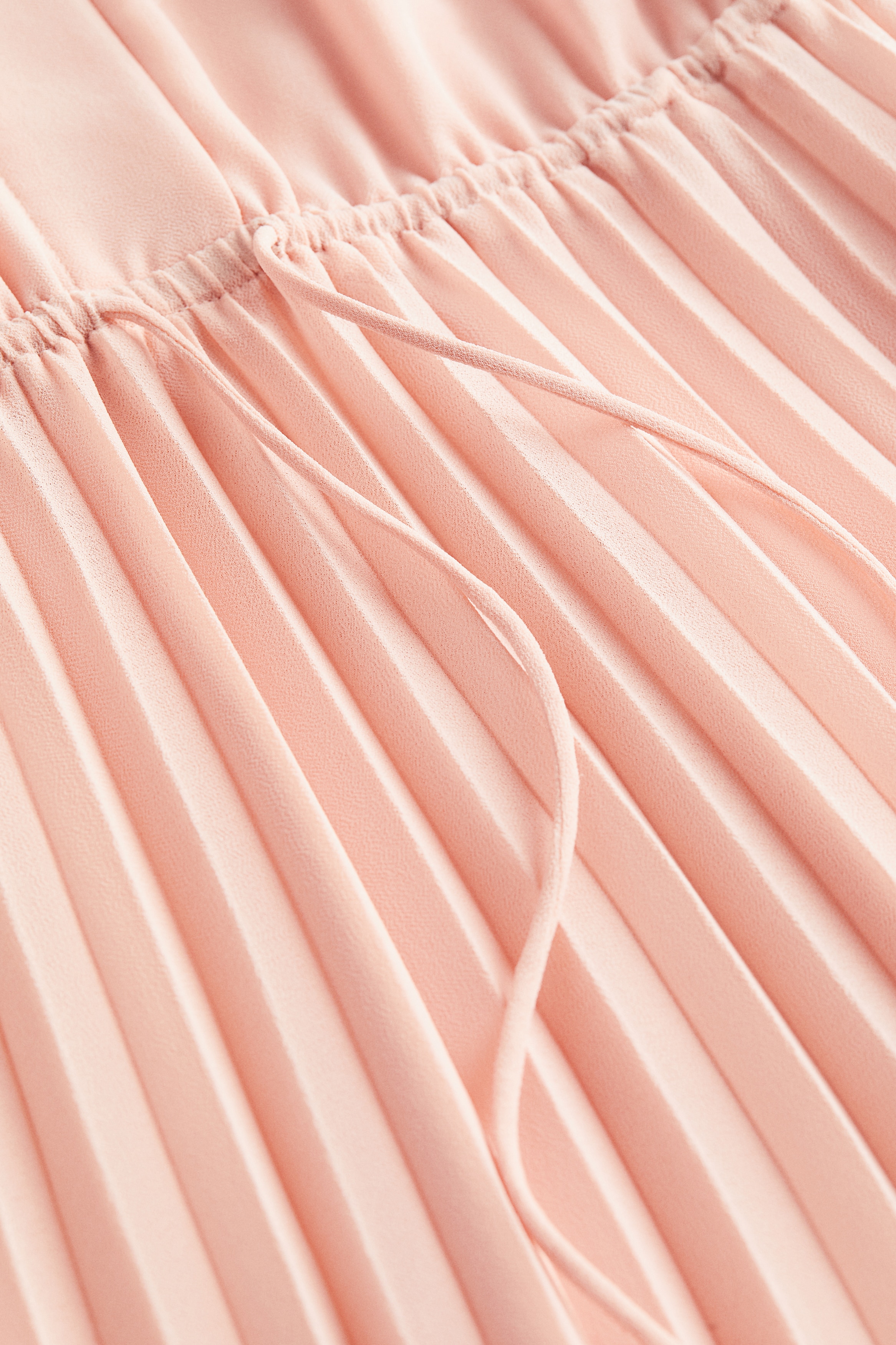 h&m pleated dress pink H&M Women's Pleated Tunic Dress Coral Pink Size XS NWOT
