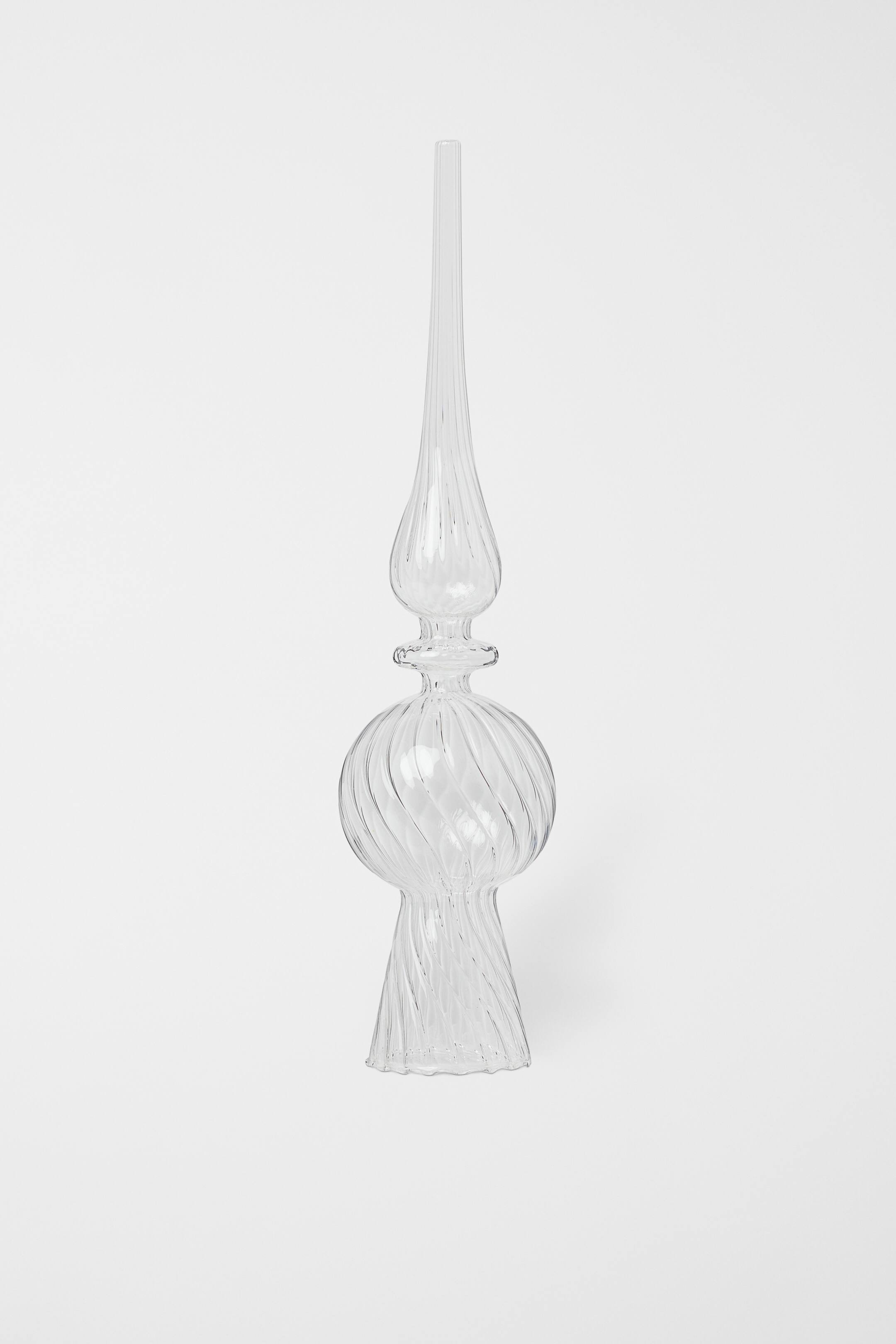 Glass Christmas tree spire Transparent Home All H&M GB