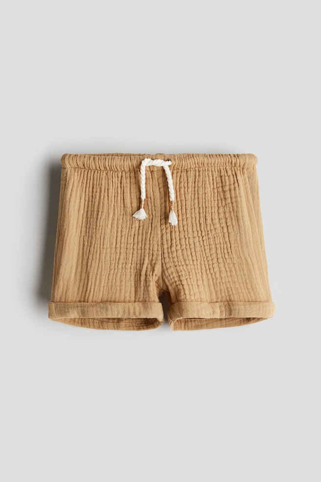 Cotton shorts - Beige - 1