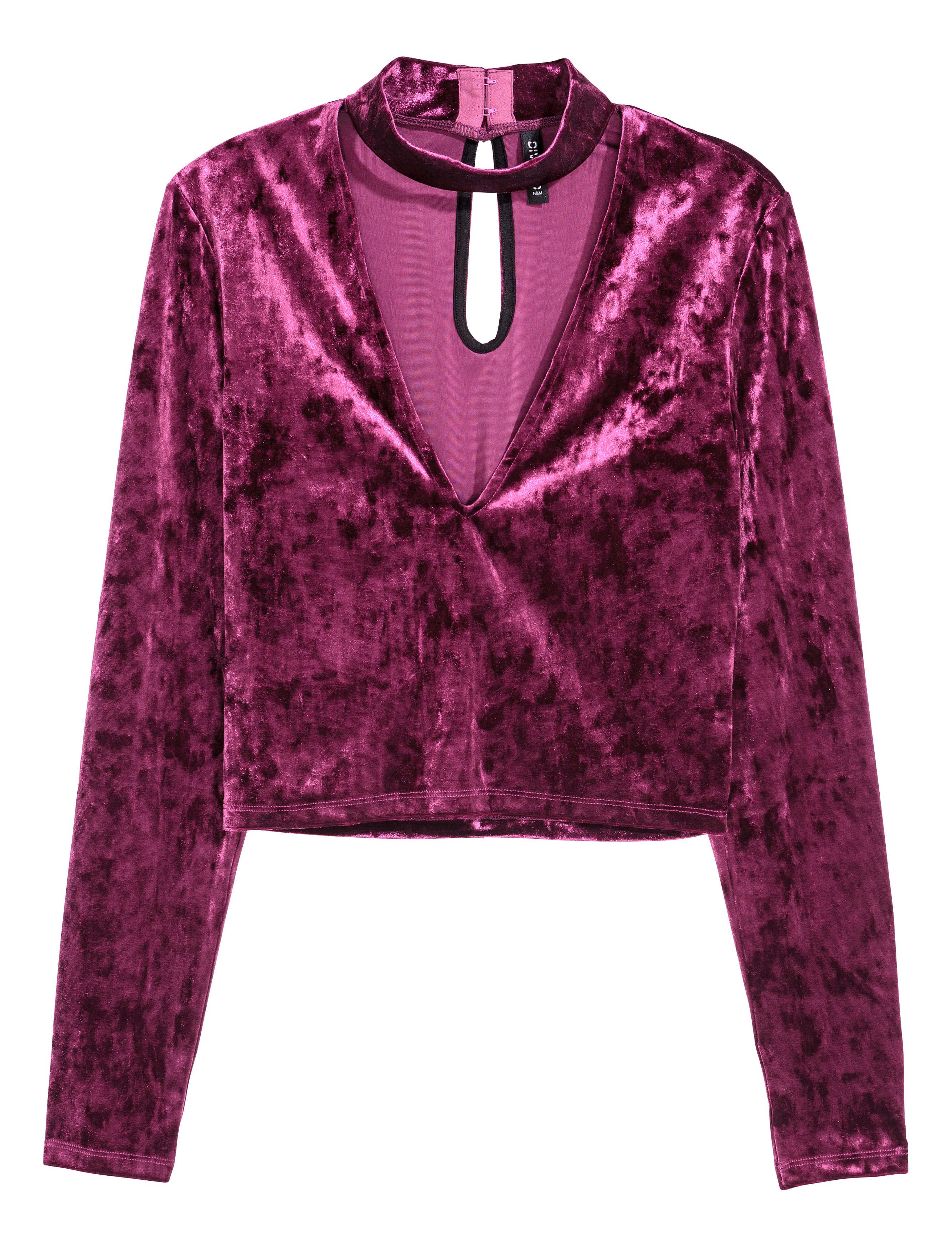 ベロアトップス - パープル - レディース | H&M JP