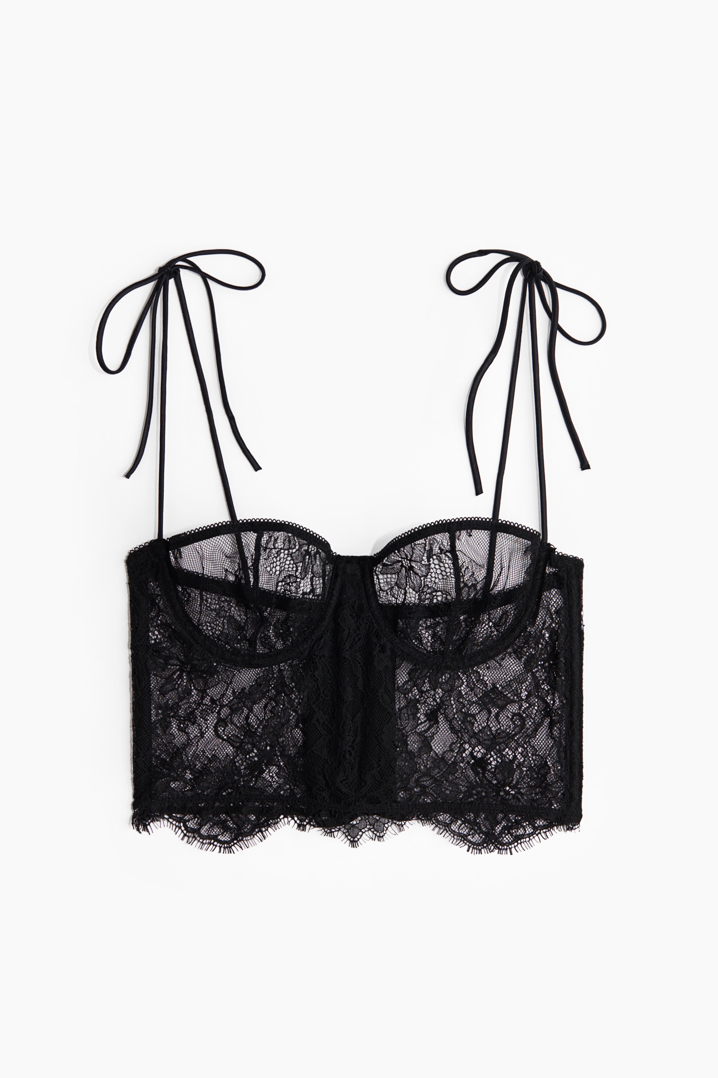 Bustier em renda - Preto