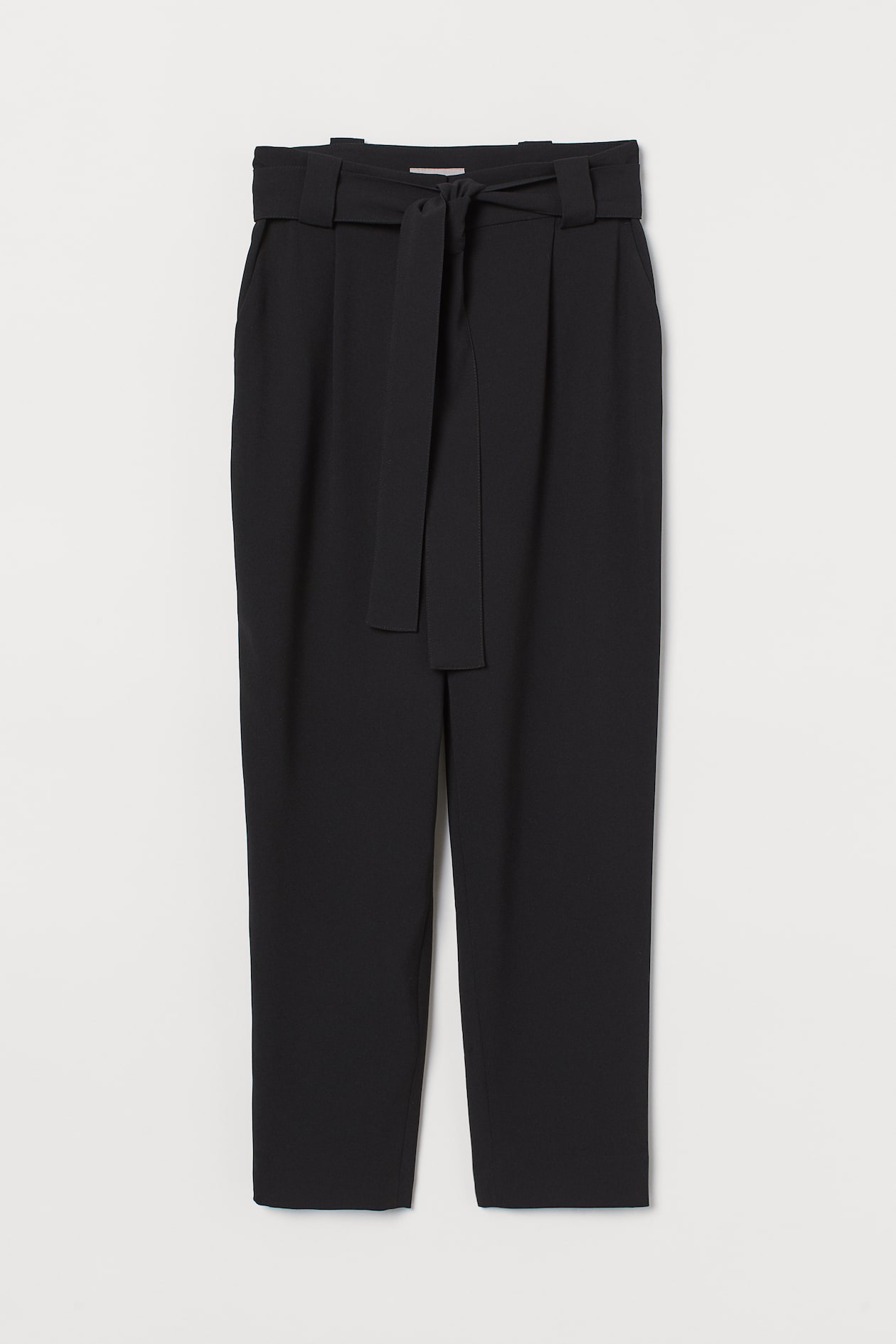 Ankle-length Slacks - High waist - Ankle-length - Black - Ladies | H&M US