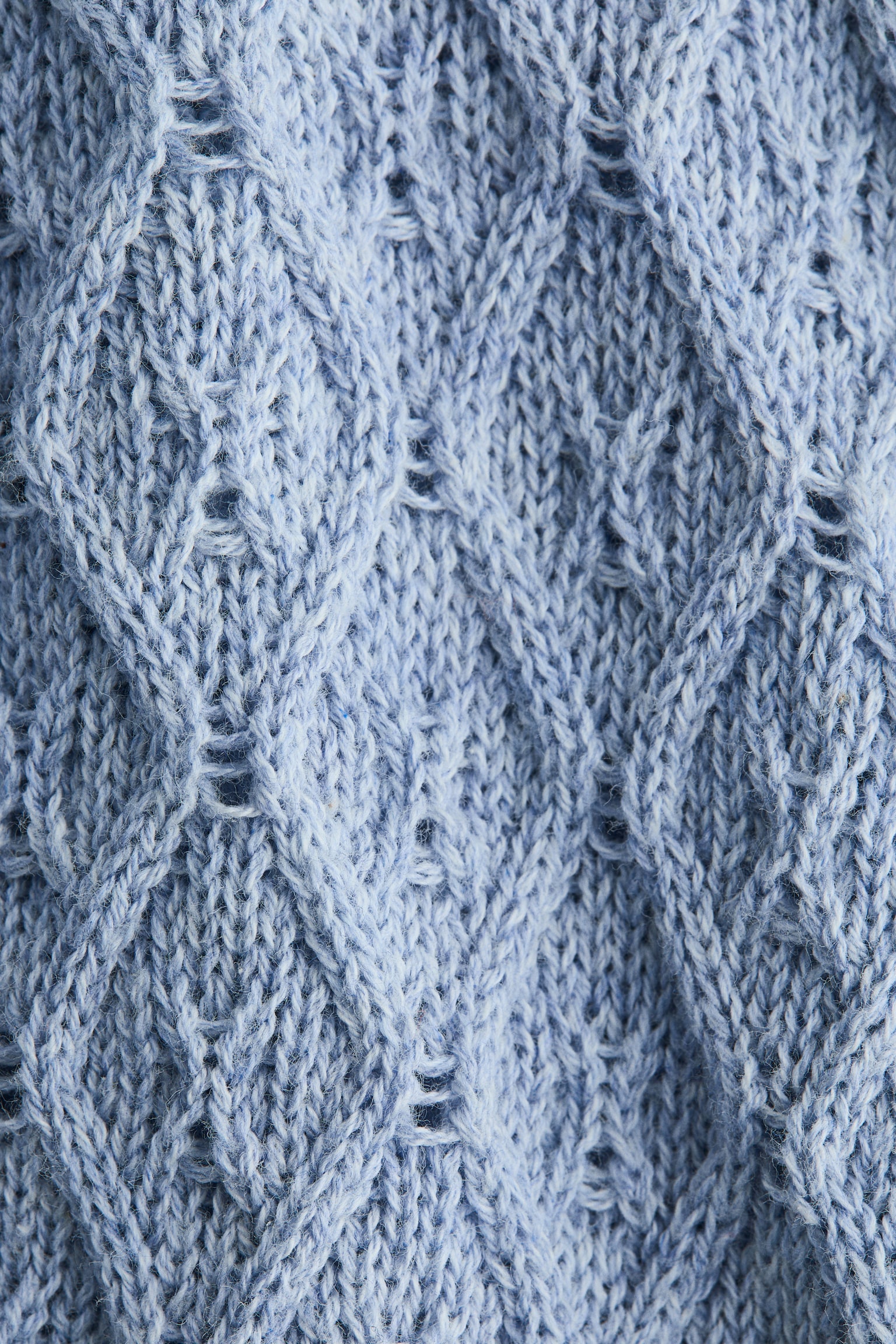 Piontelle-knit cotton cardigan - Light blue/Cream - 2