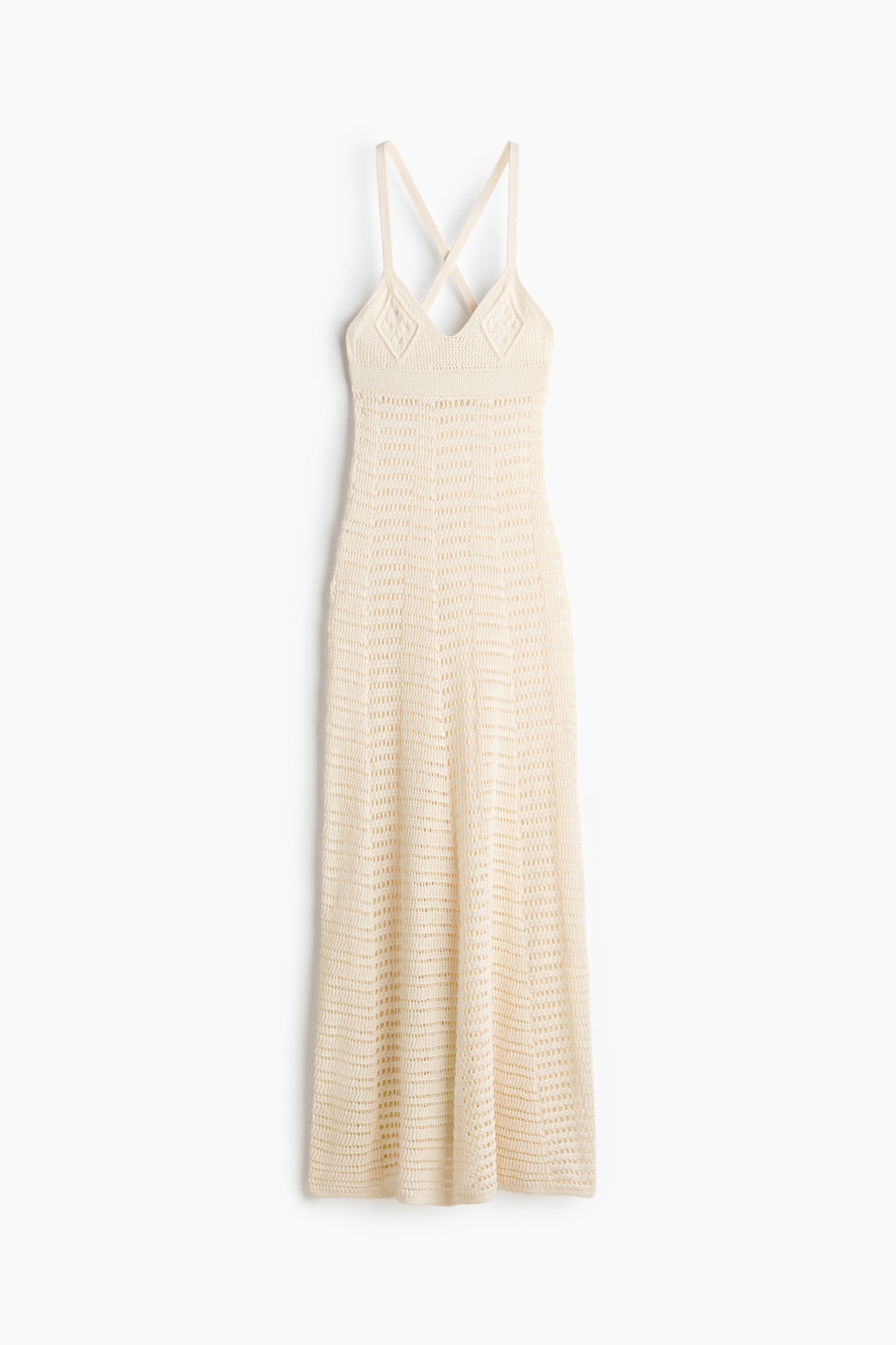 Crochet-Look Maxi Dress