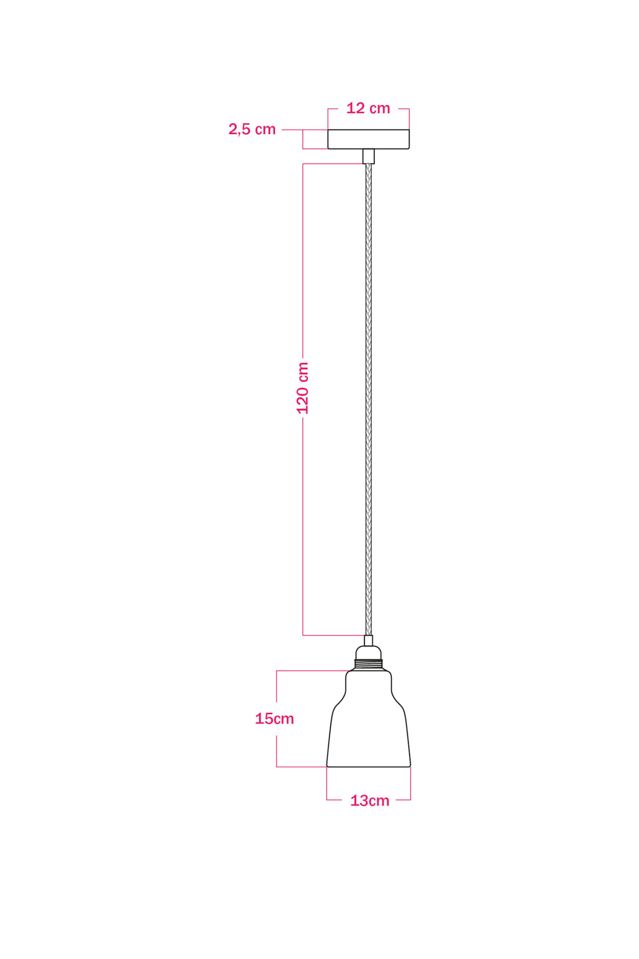 Grotere afbeelding bekijken: Lamp With Vase Lampshade - Pearl Black - Creative-Cables - HOME | H&M BE 5