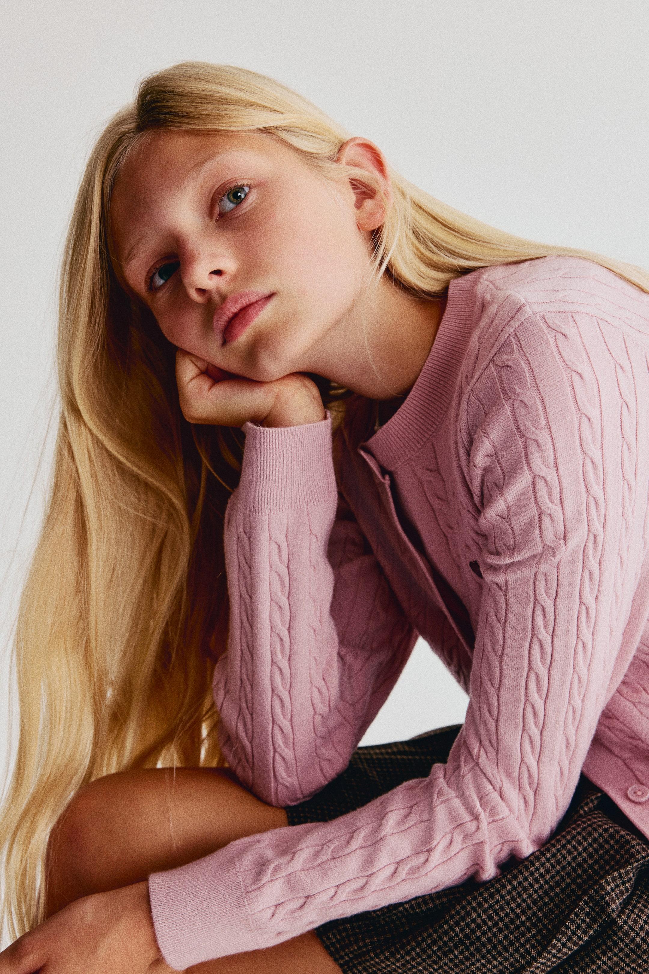 Cable-Knit Cardigan