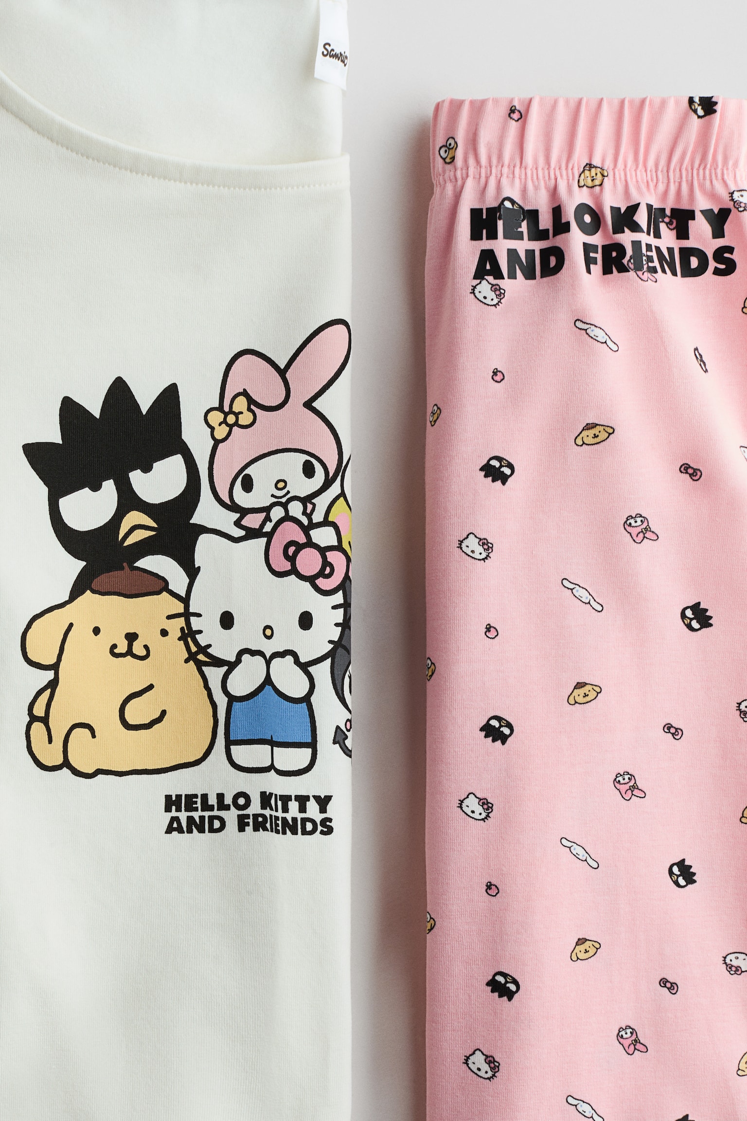 Printed jersey pyjamas - Pink/Hello Kitty/Light blue/Lilo & Stitch - 2