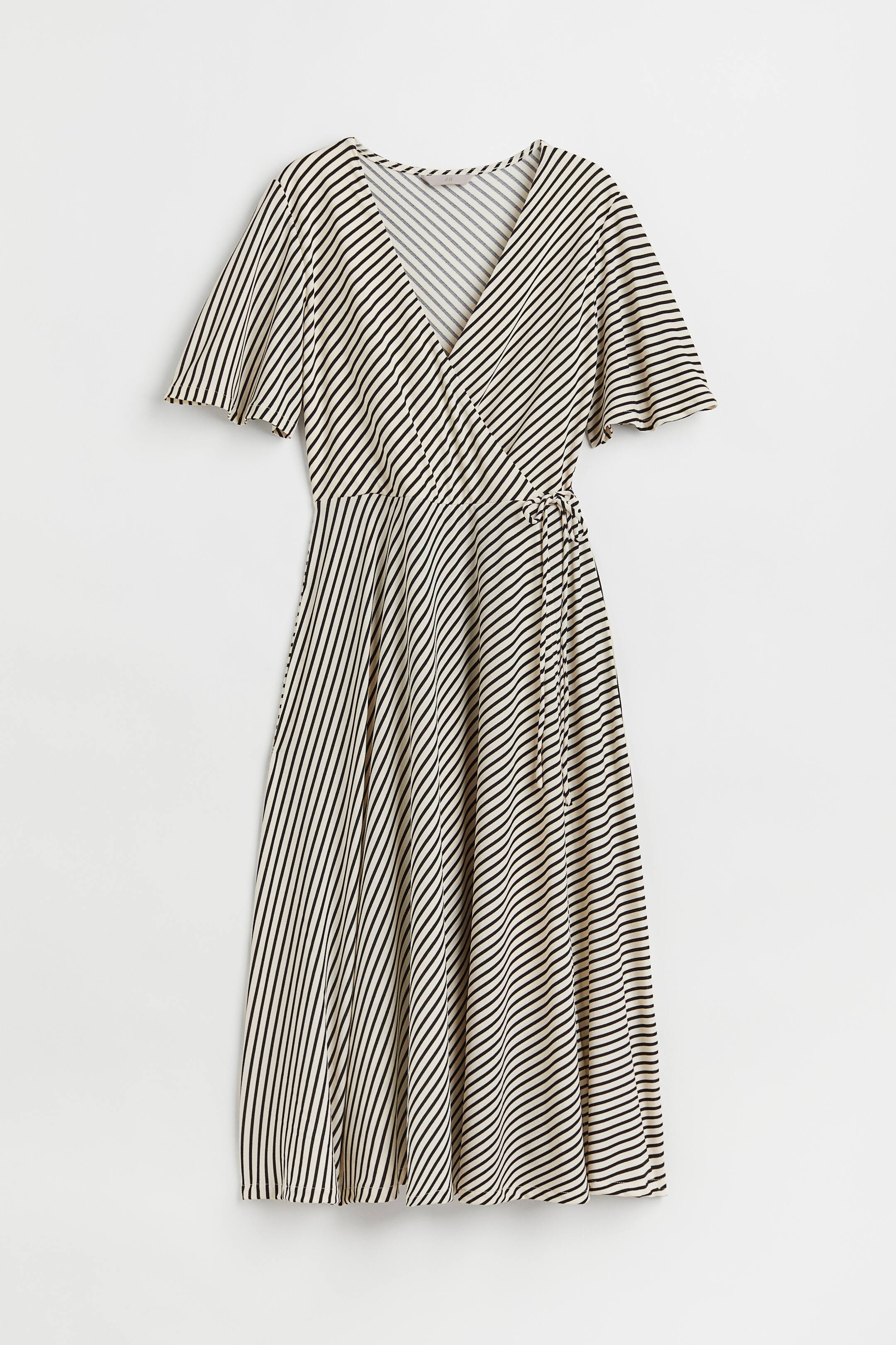 View larger image: Wrap dress - White/Striped - Ladies | H&M 1