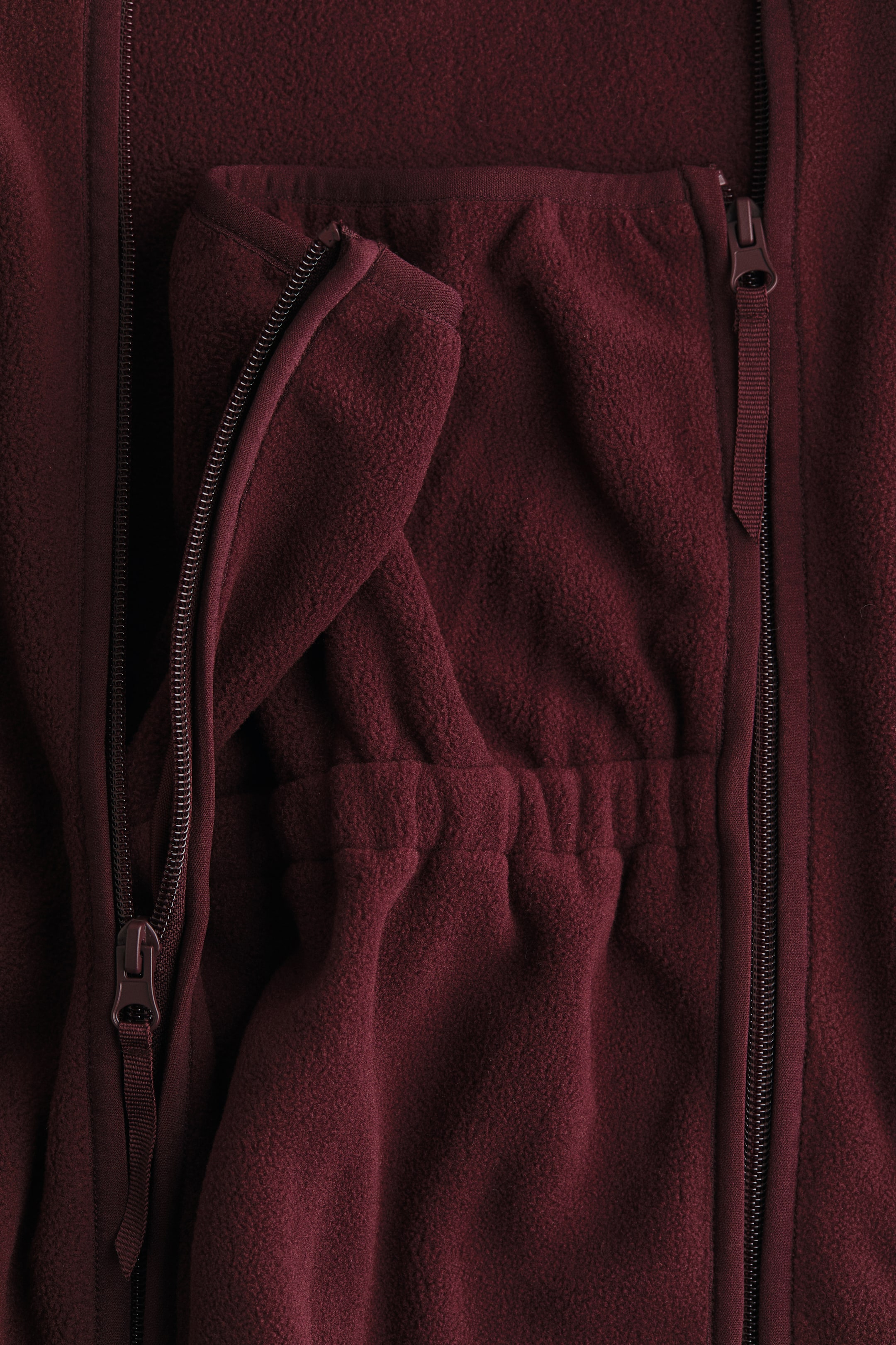 Ampliar la imagen: MAMA Before & After Babywearing fleece jacket - Burgundy - Ladies | H&M MX 8