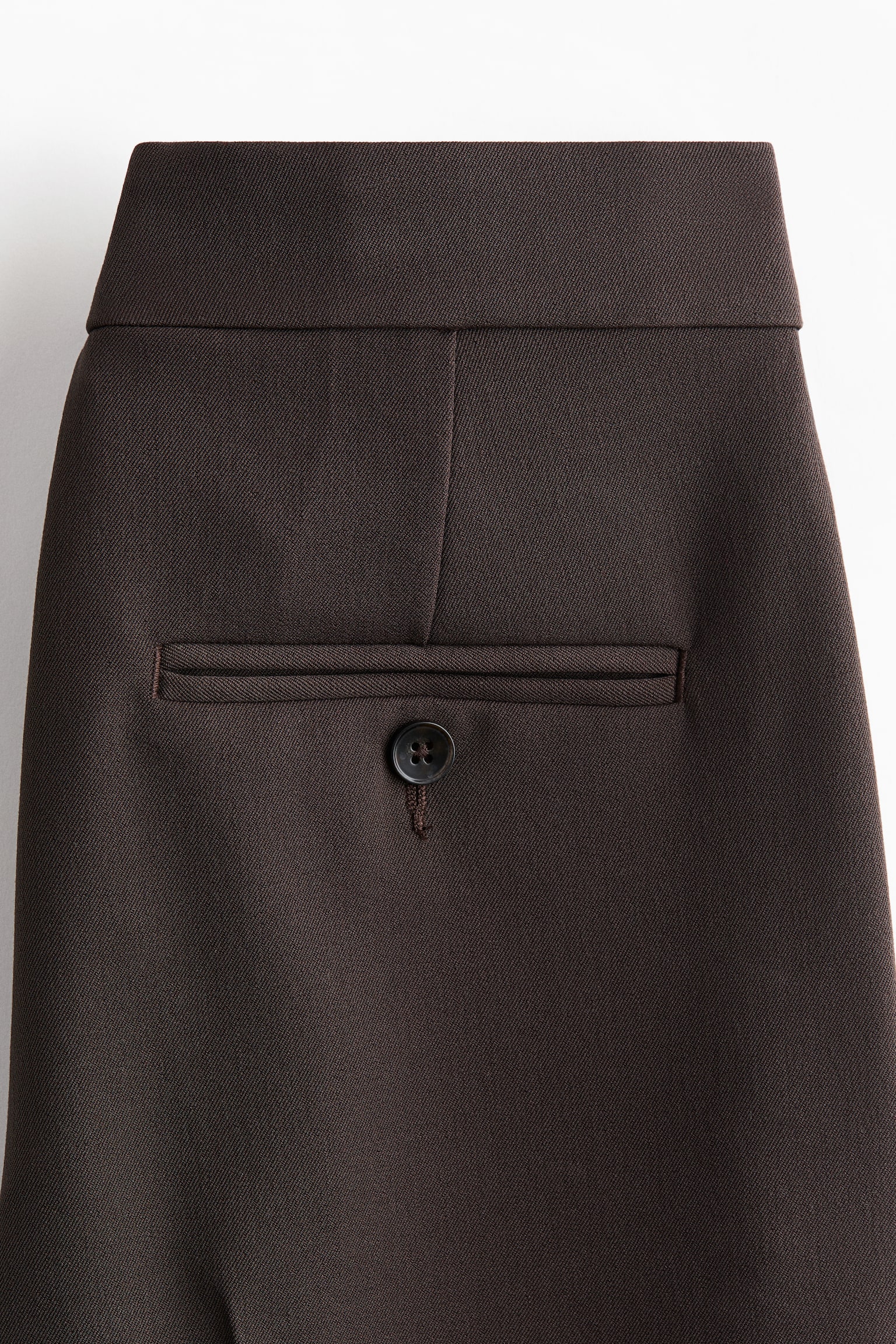 מכנסיים עם רגל בגזרת בוטקאט באורך הקרסול - חום כהה/שחור/בז' בהיר - 7