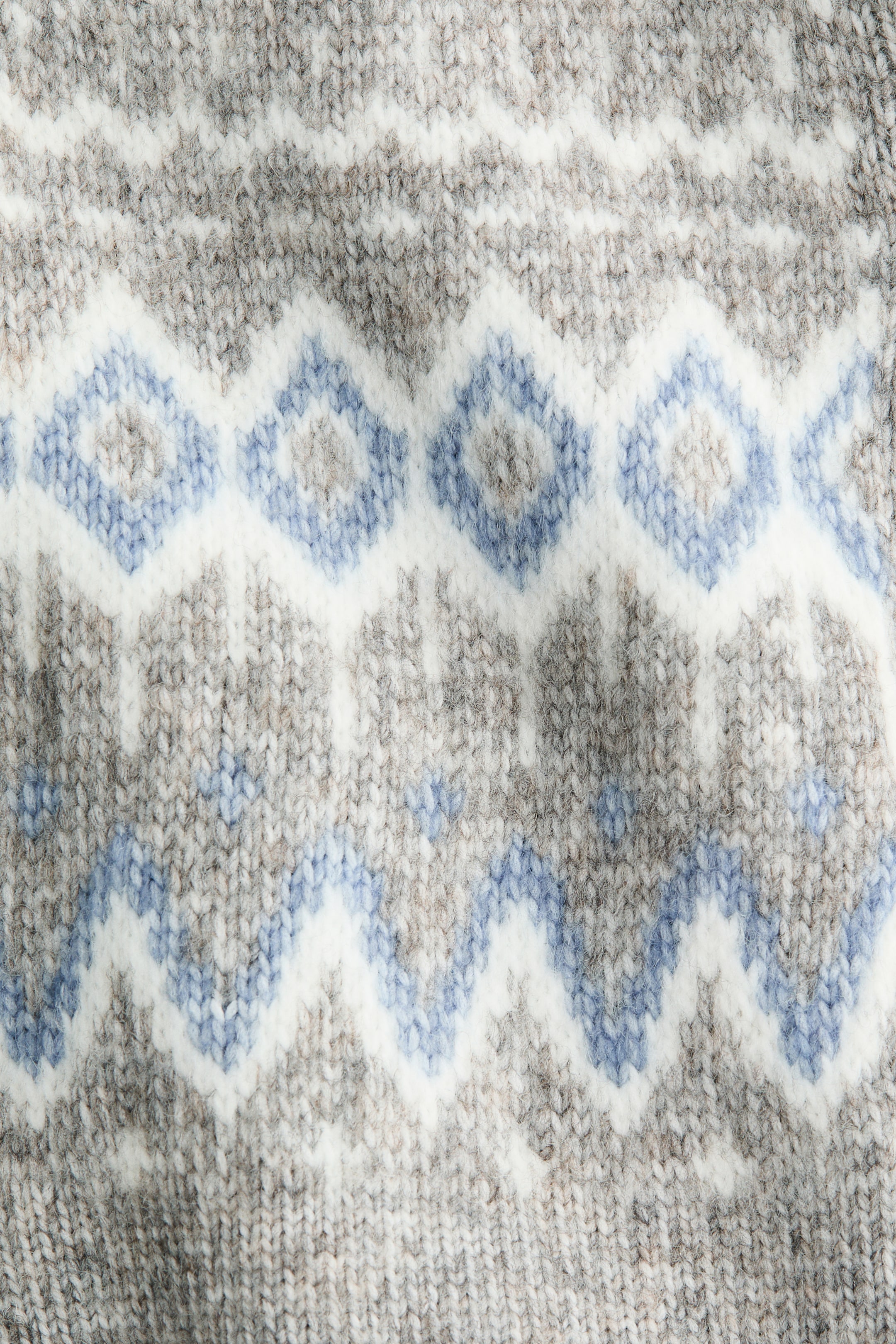 拡大画像を表示: ジャカードニットカーディガン - Grey marl/Patterned - レディース | H&M JP 6